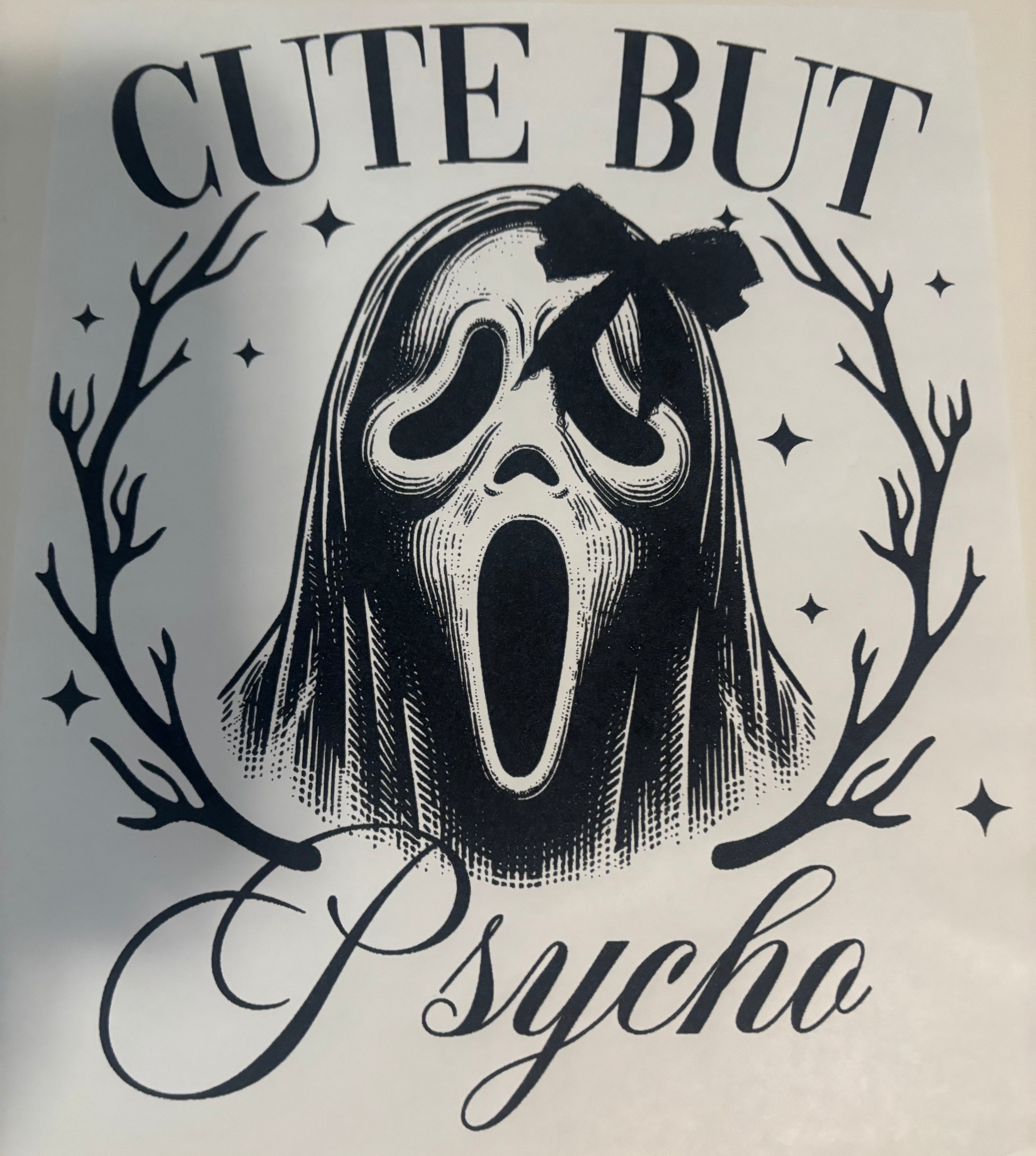 Cute but Psycho tee design