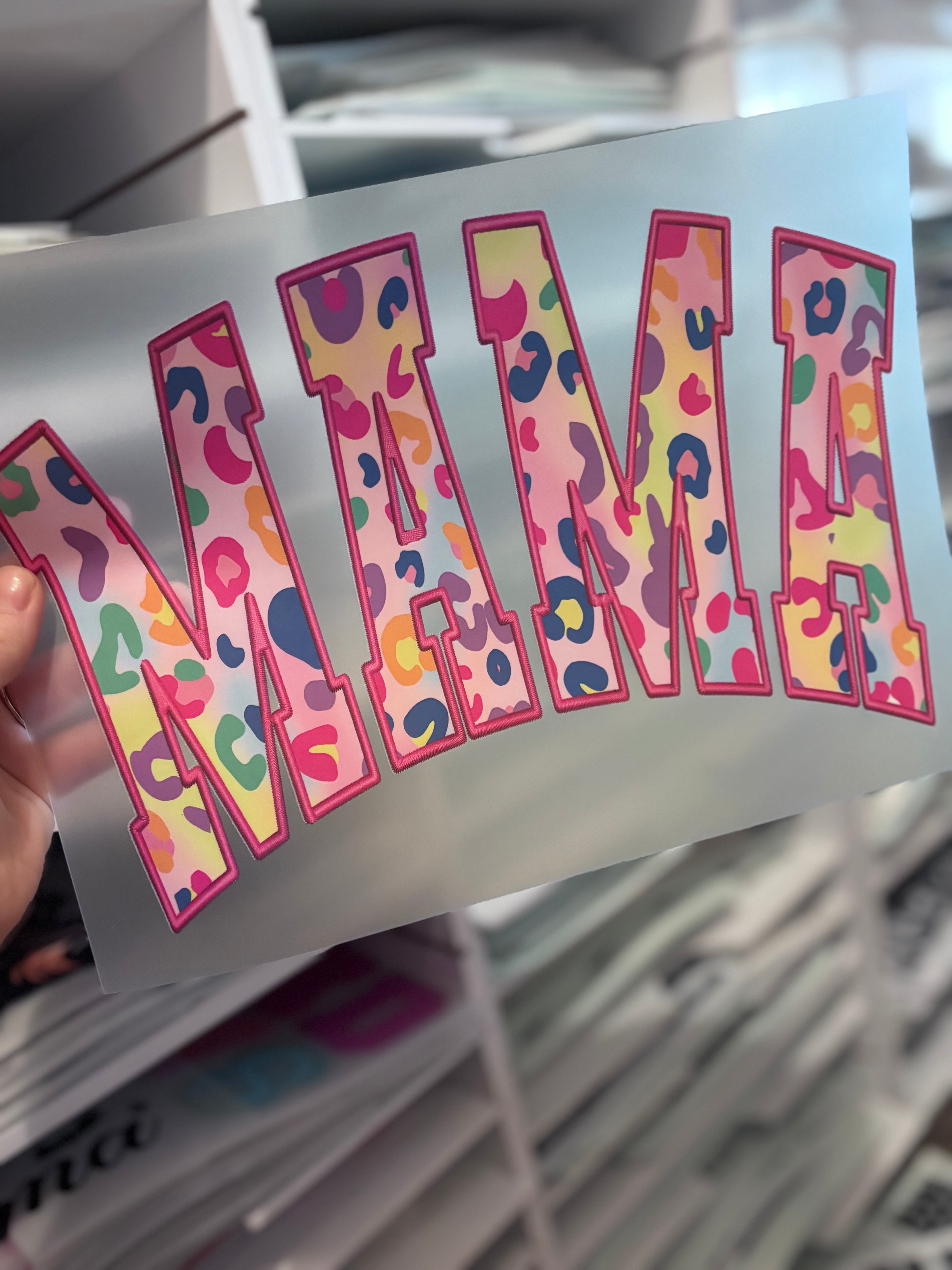 Pink colorful cheetah design