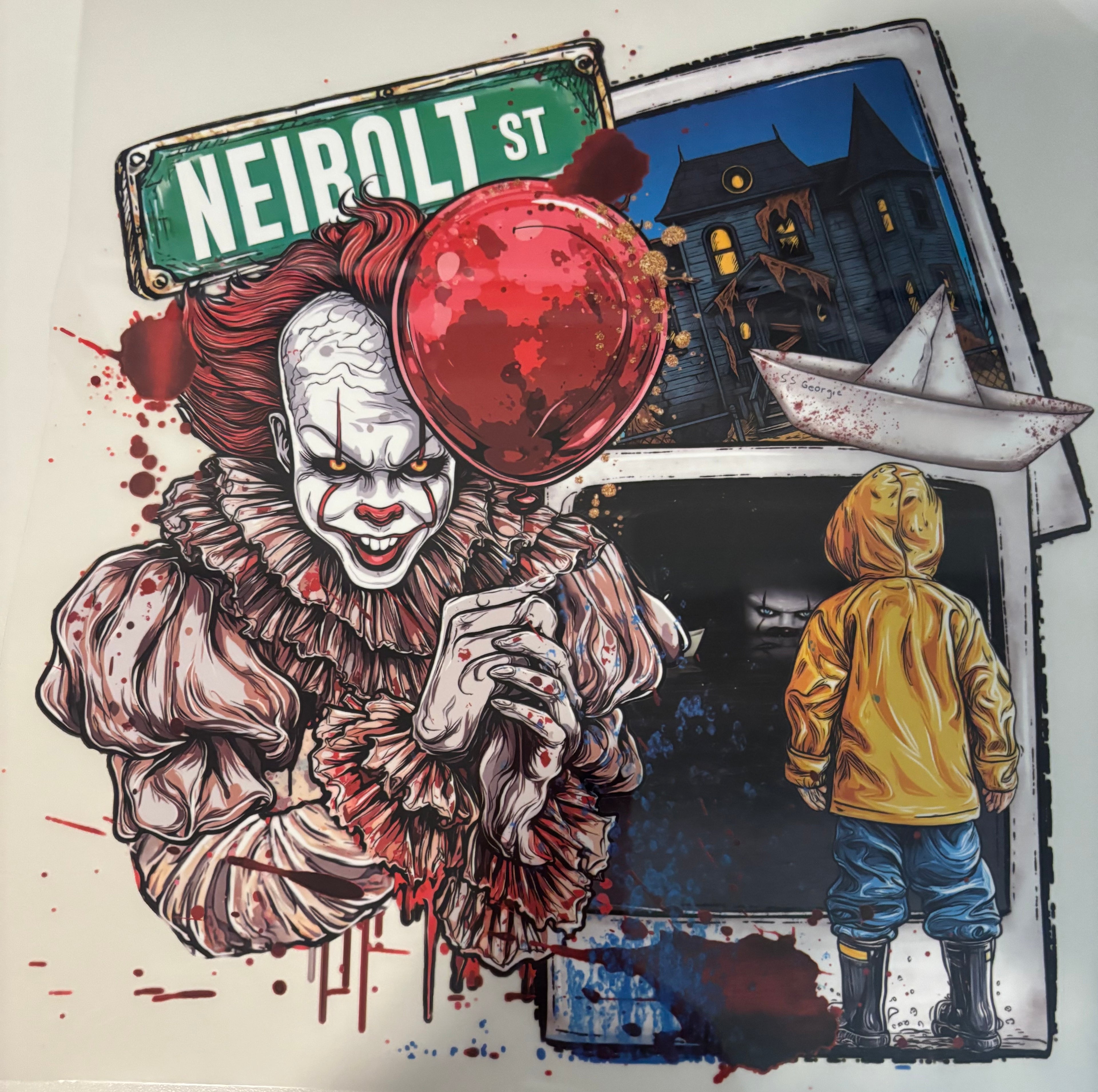 Red Balloon Tee Design