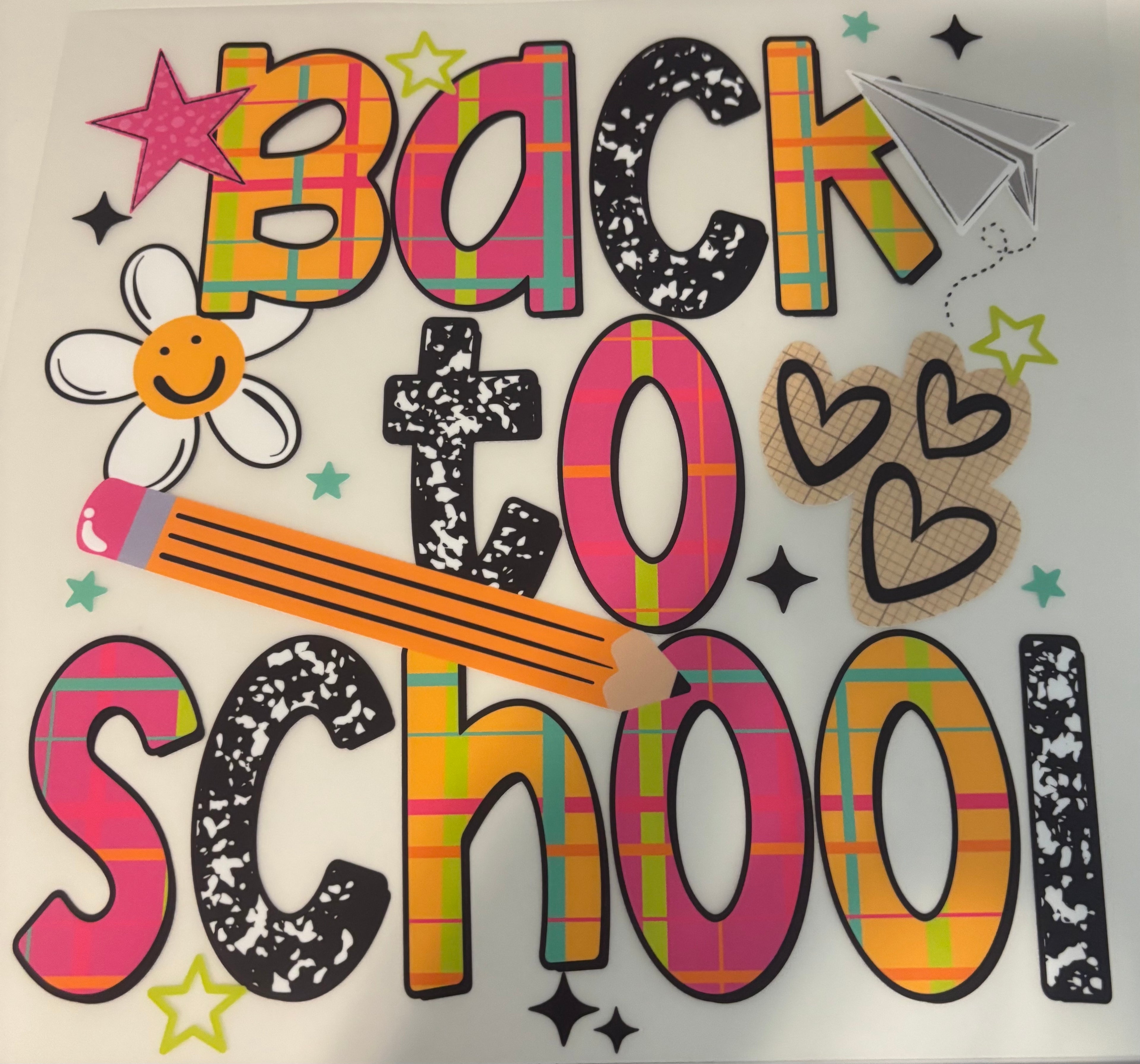 Pink and yellow Back to School Tee Design