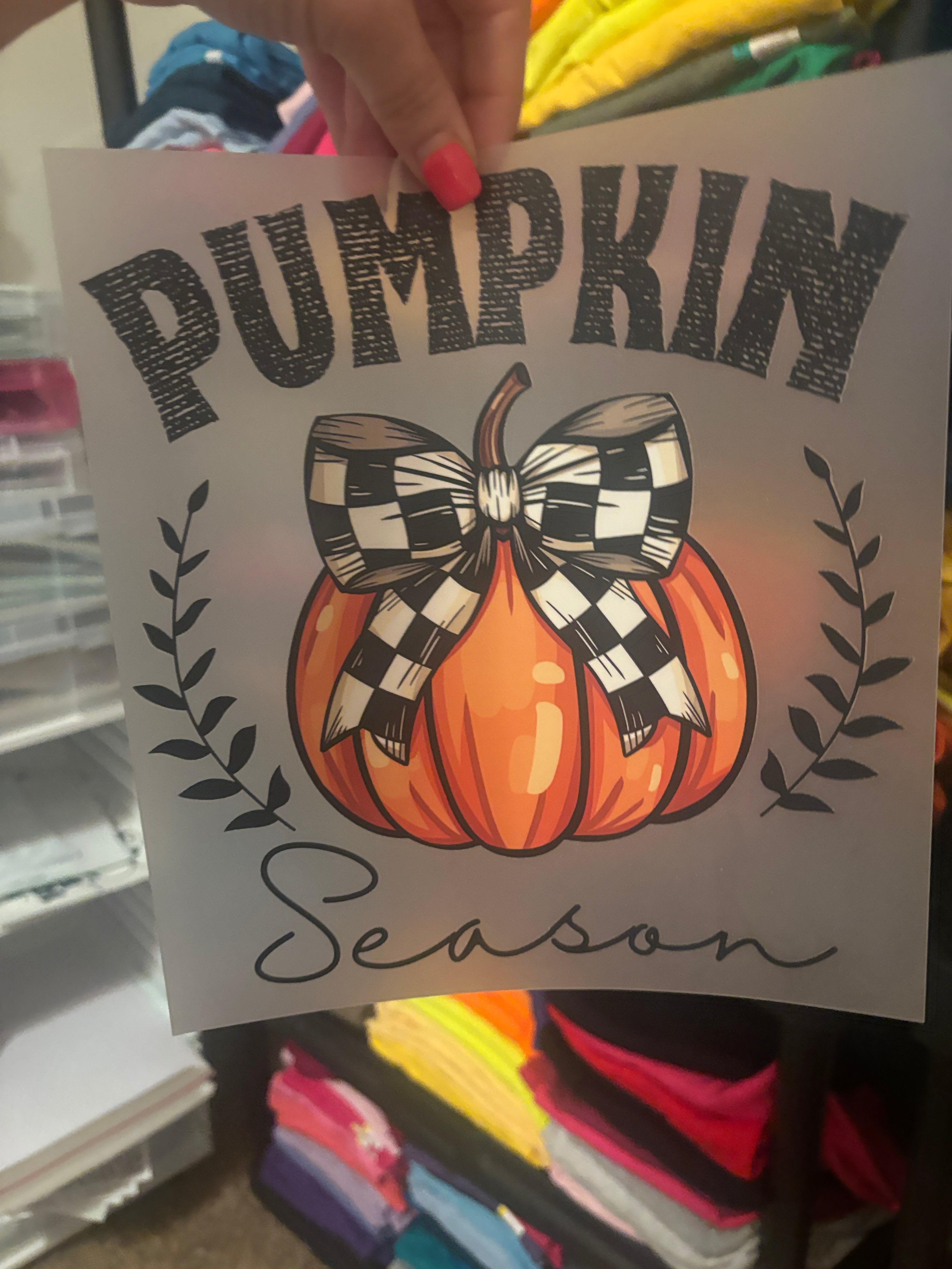 Checkered pumpkin Season