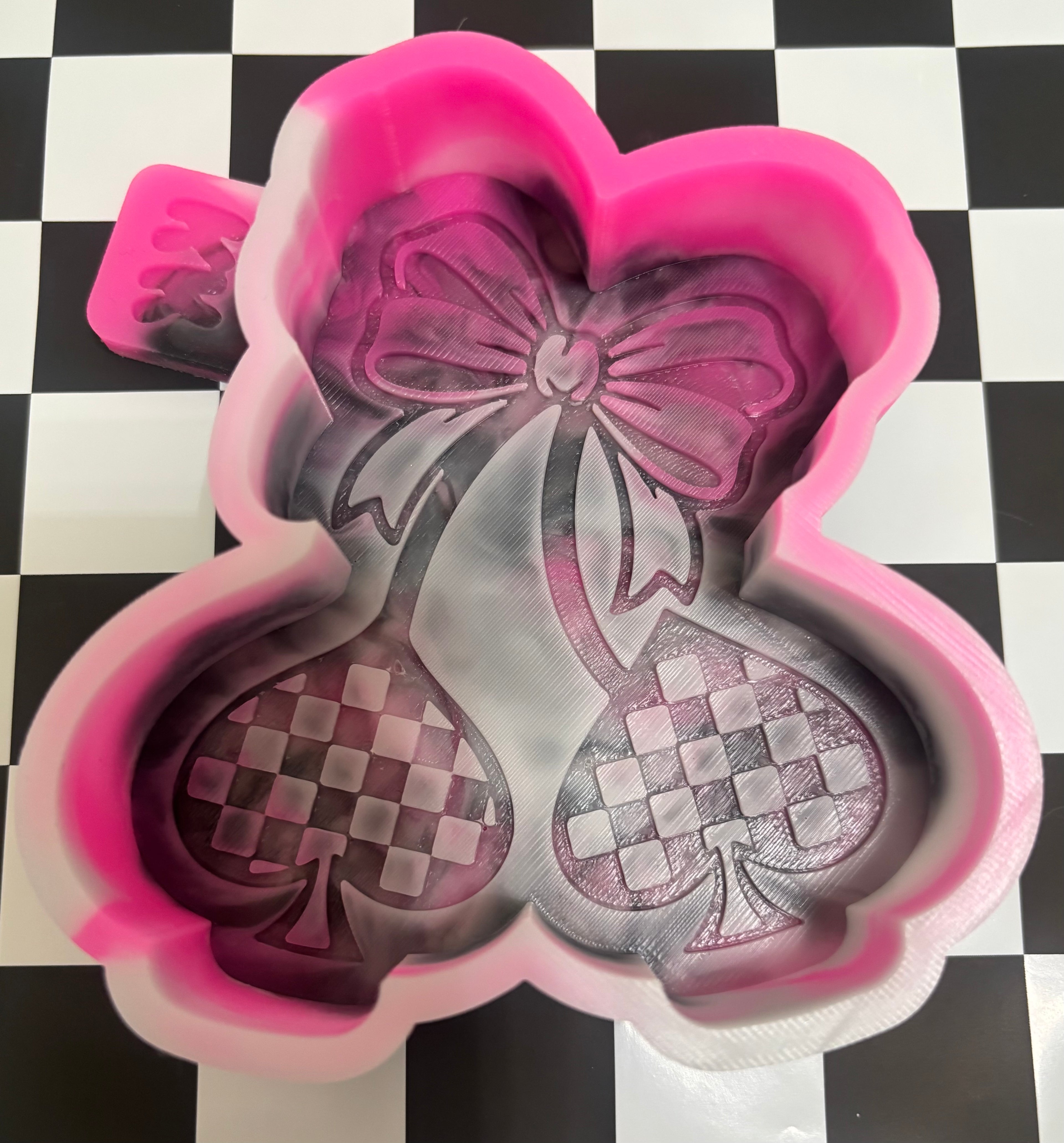 Custom spade cherry mold