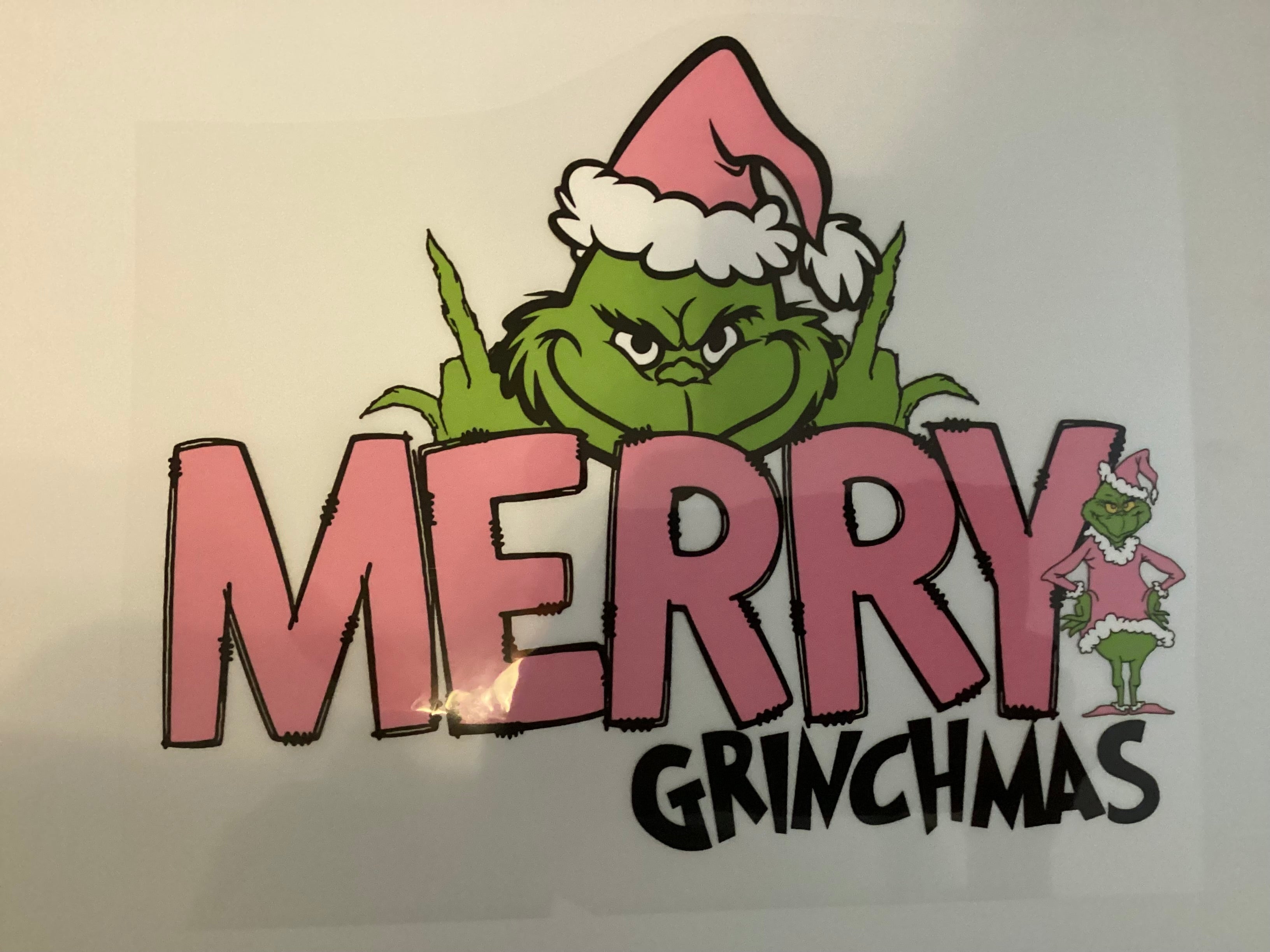 Pink merry grinchmas