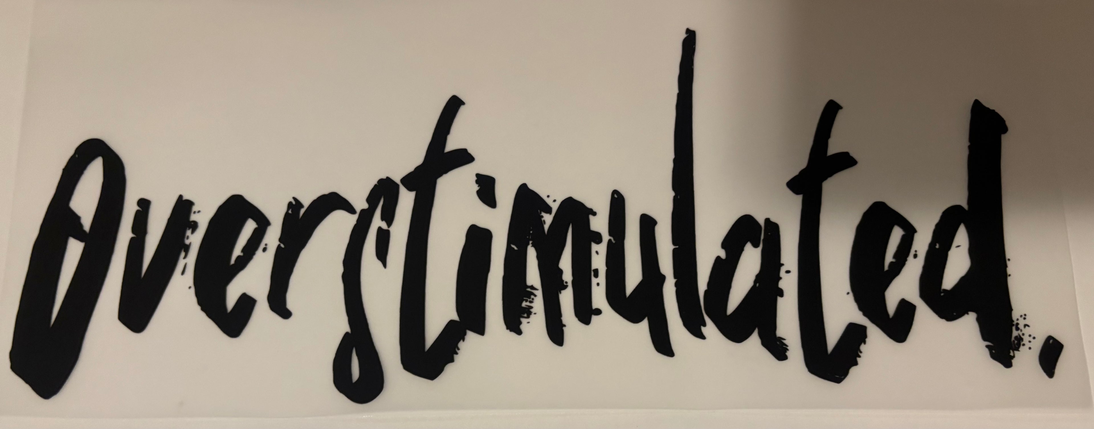 Overstimulated tee design
