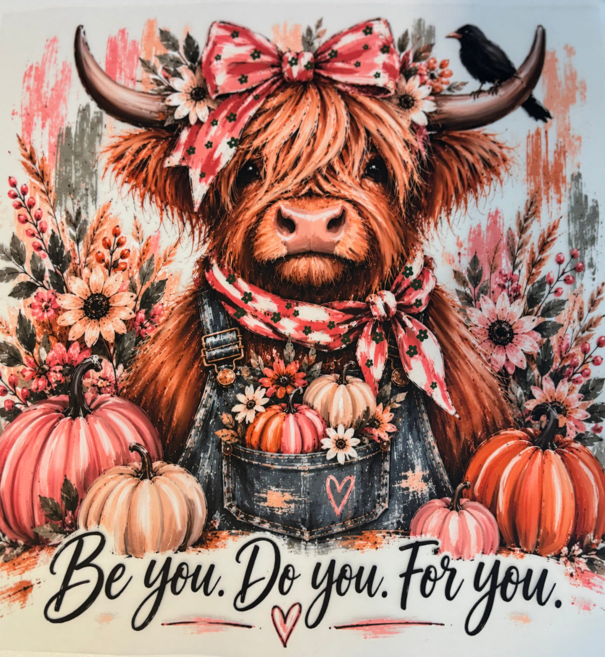 Highland Cow Be you Do You For You Tee Design