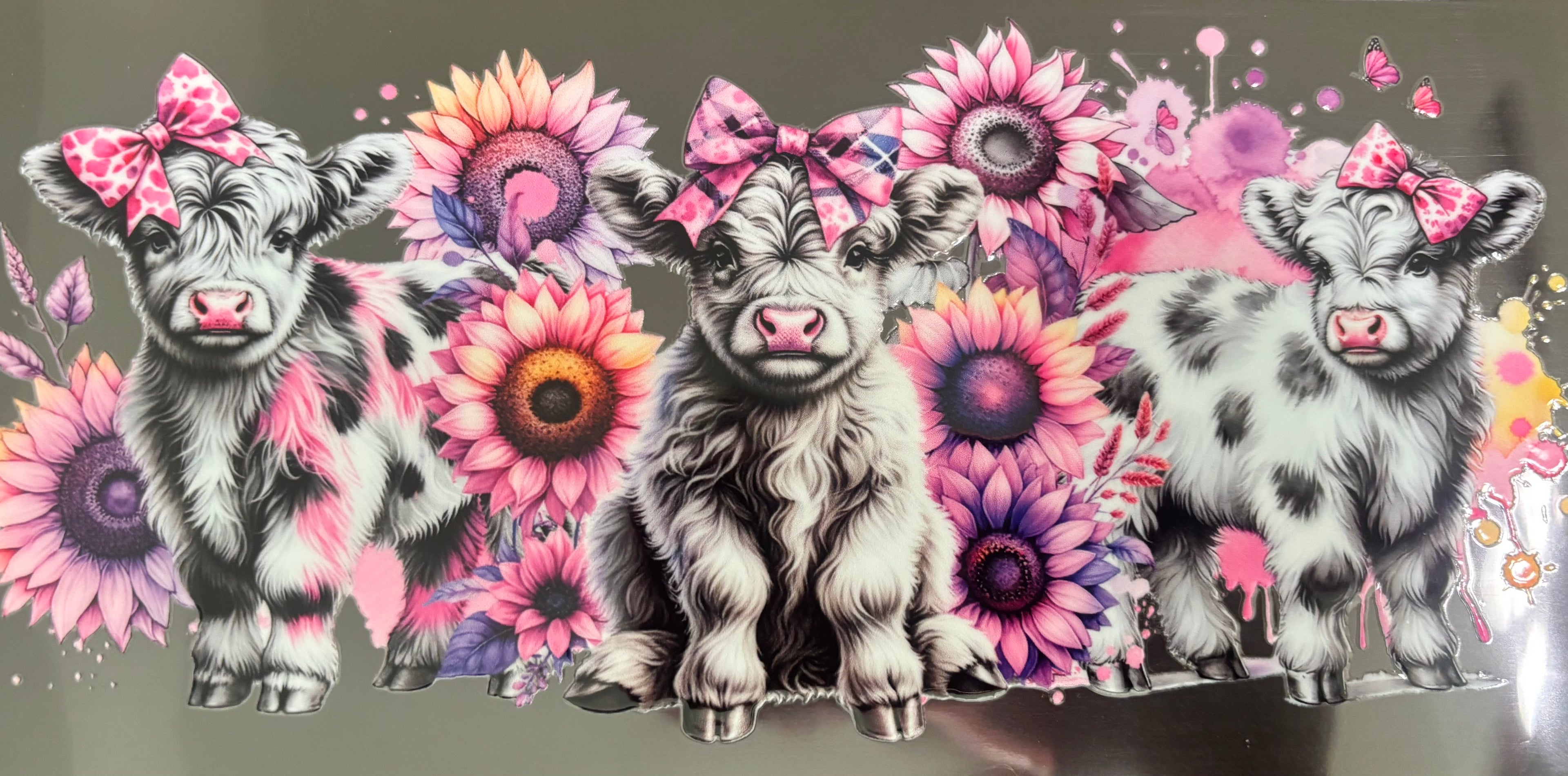 16 oz Sunflower Cows