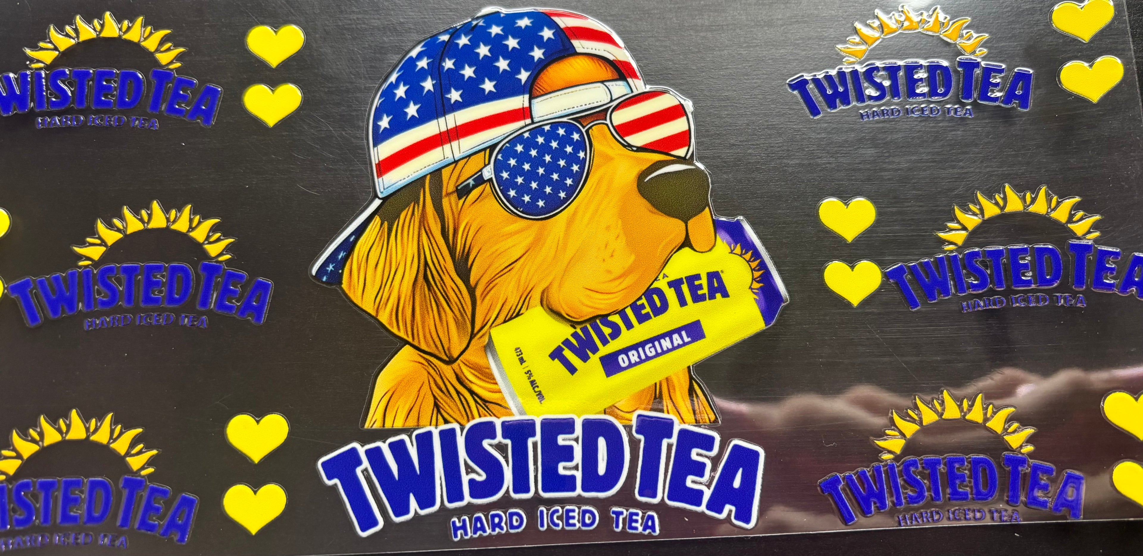 16oz Twisted Tea Dog Cup Wrap