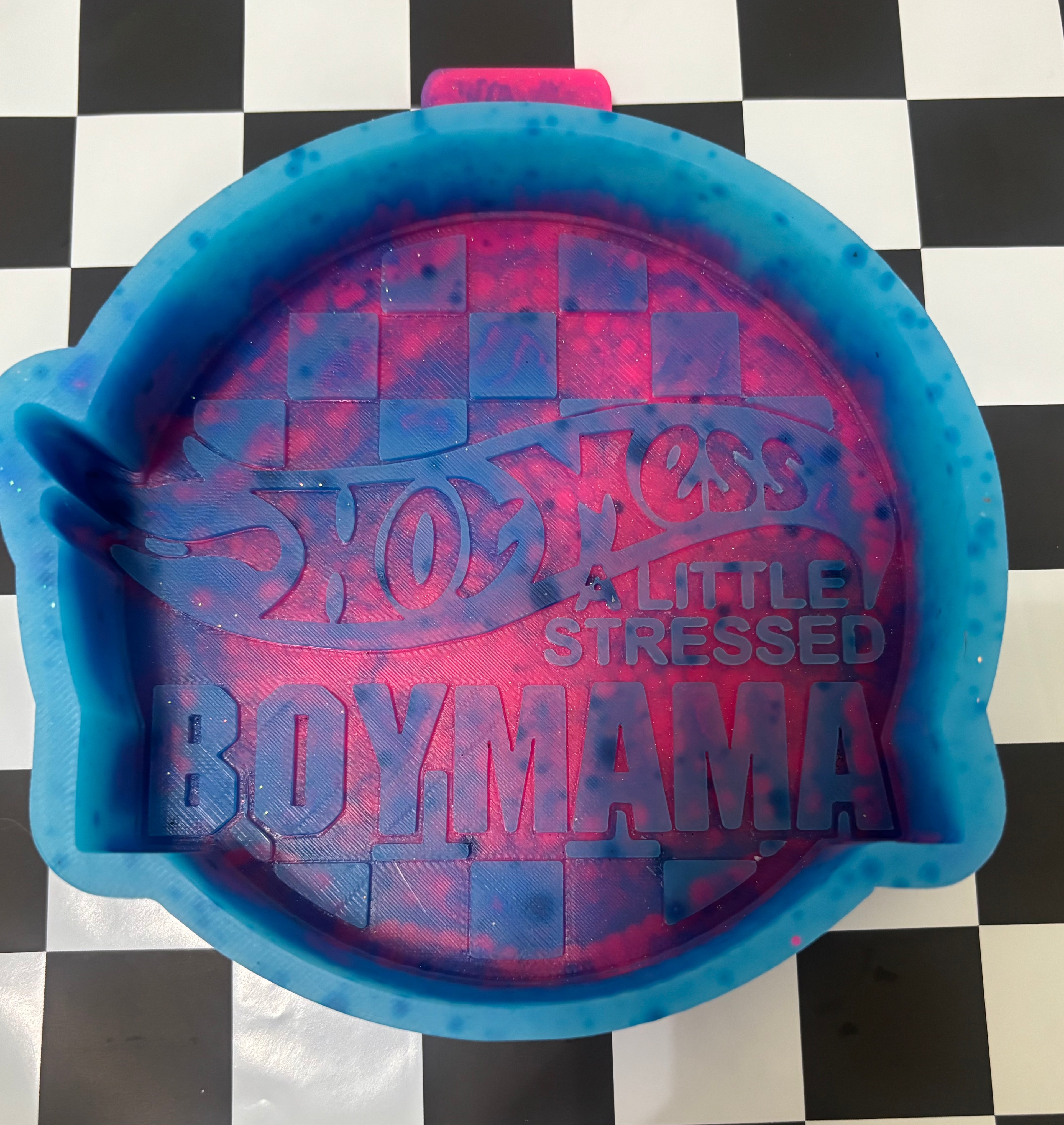 Custom hot mess boy mama mold