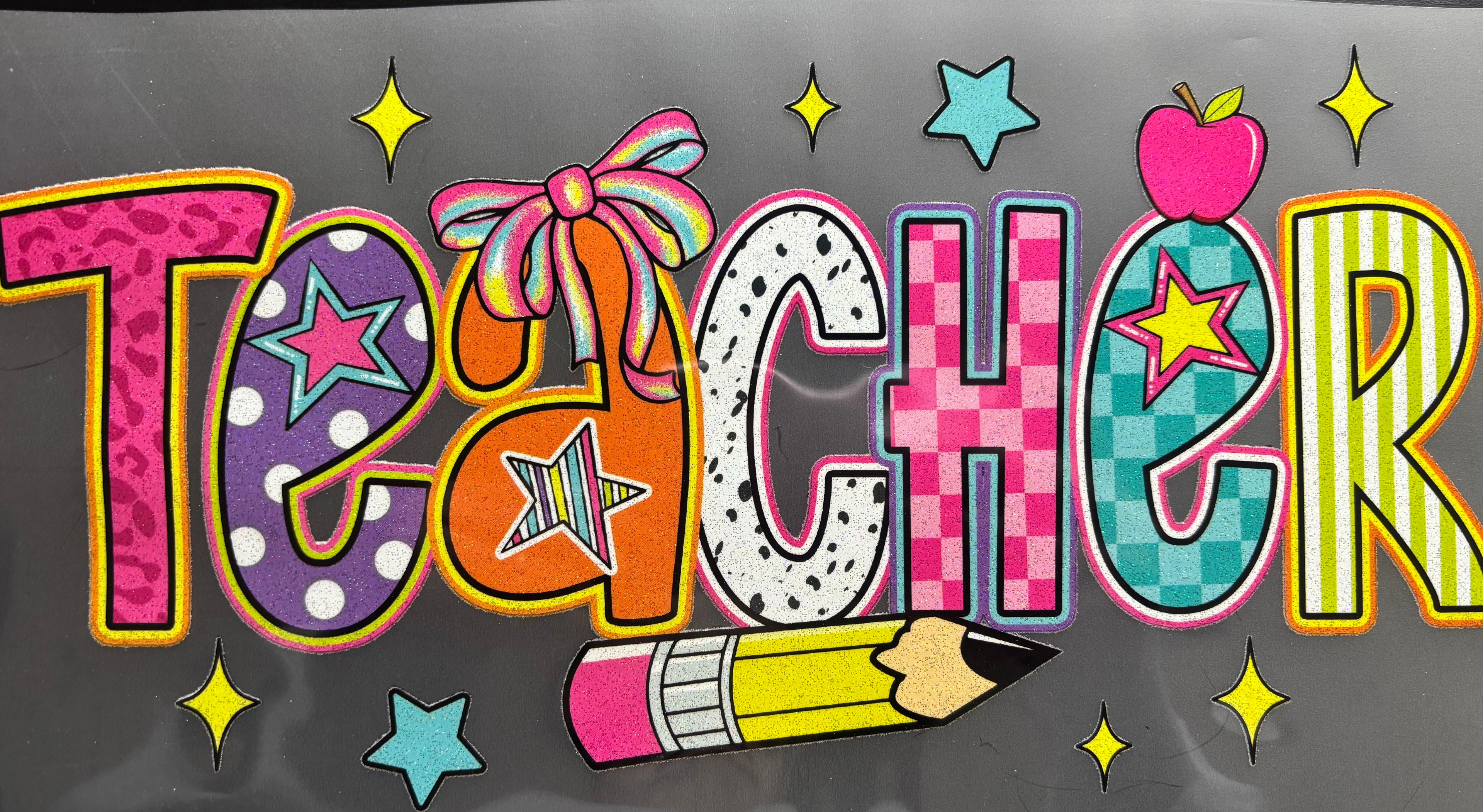 Glitter Teacher Print