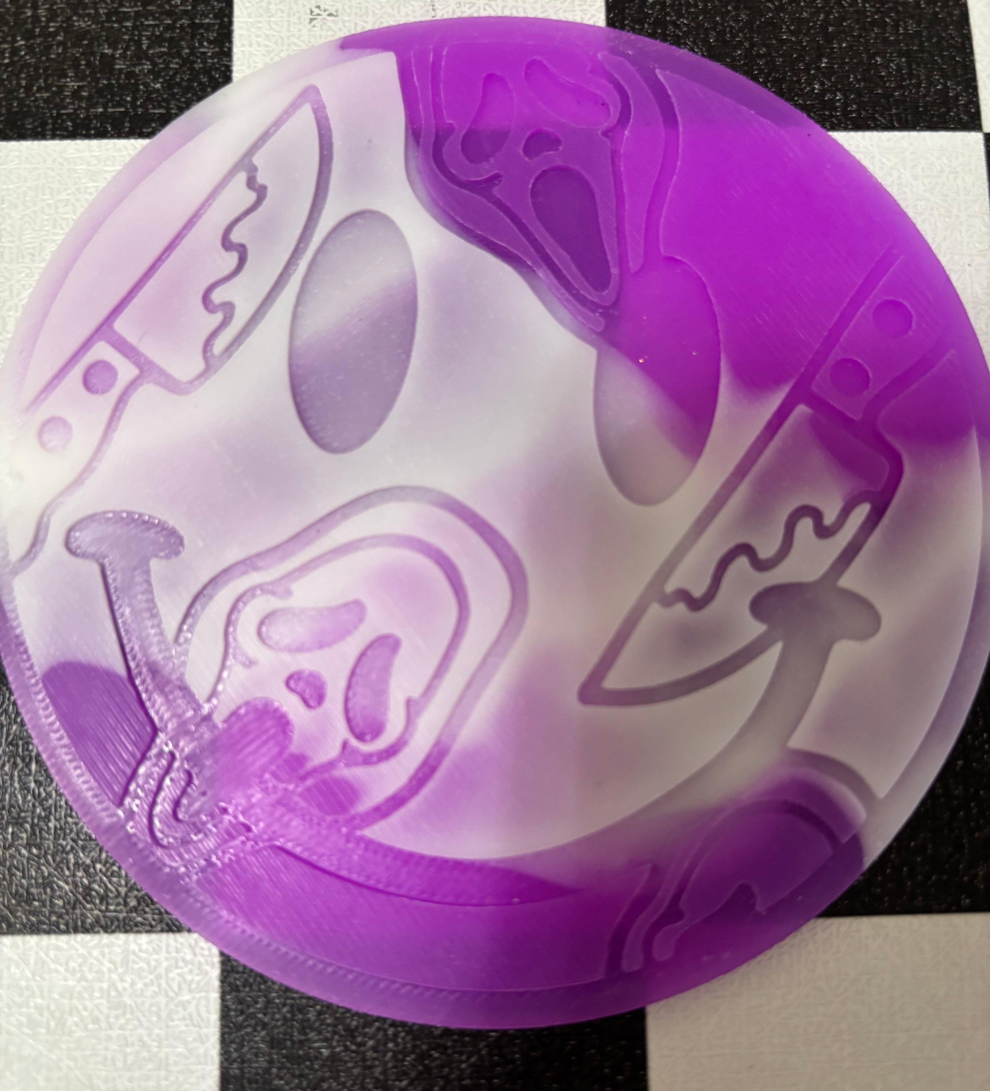 Custom Ghostface knife Smiley Freshie Mold