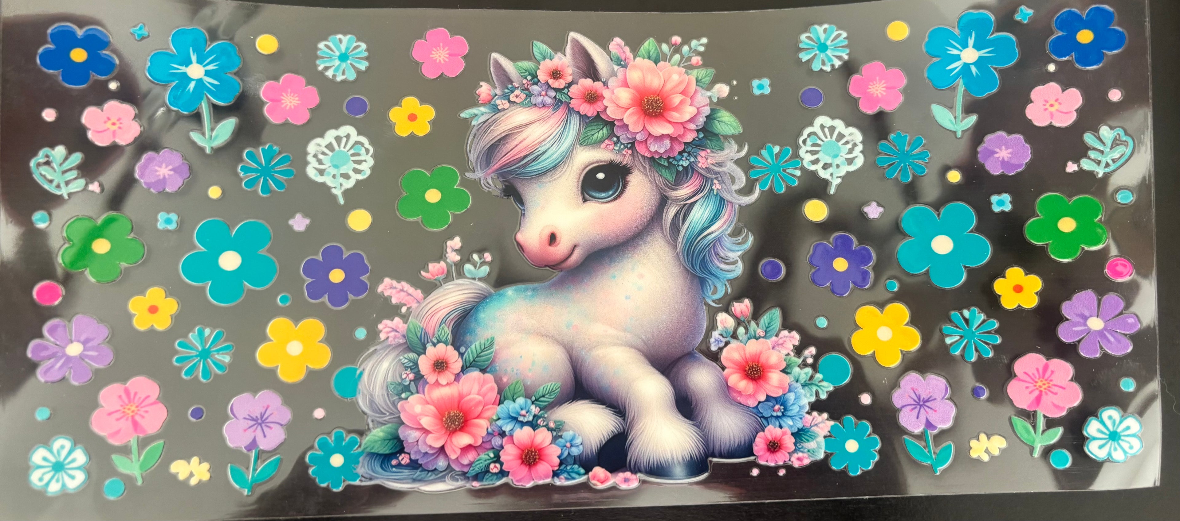 16 oz Flower Unicorn