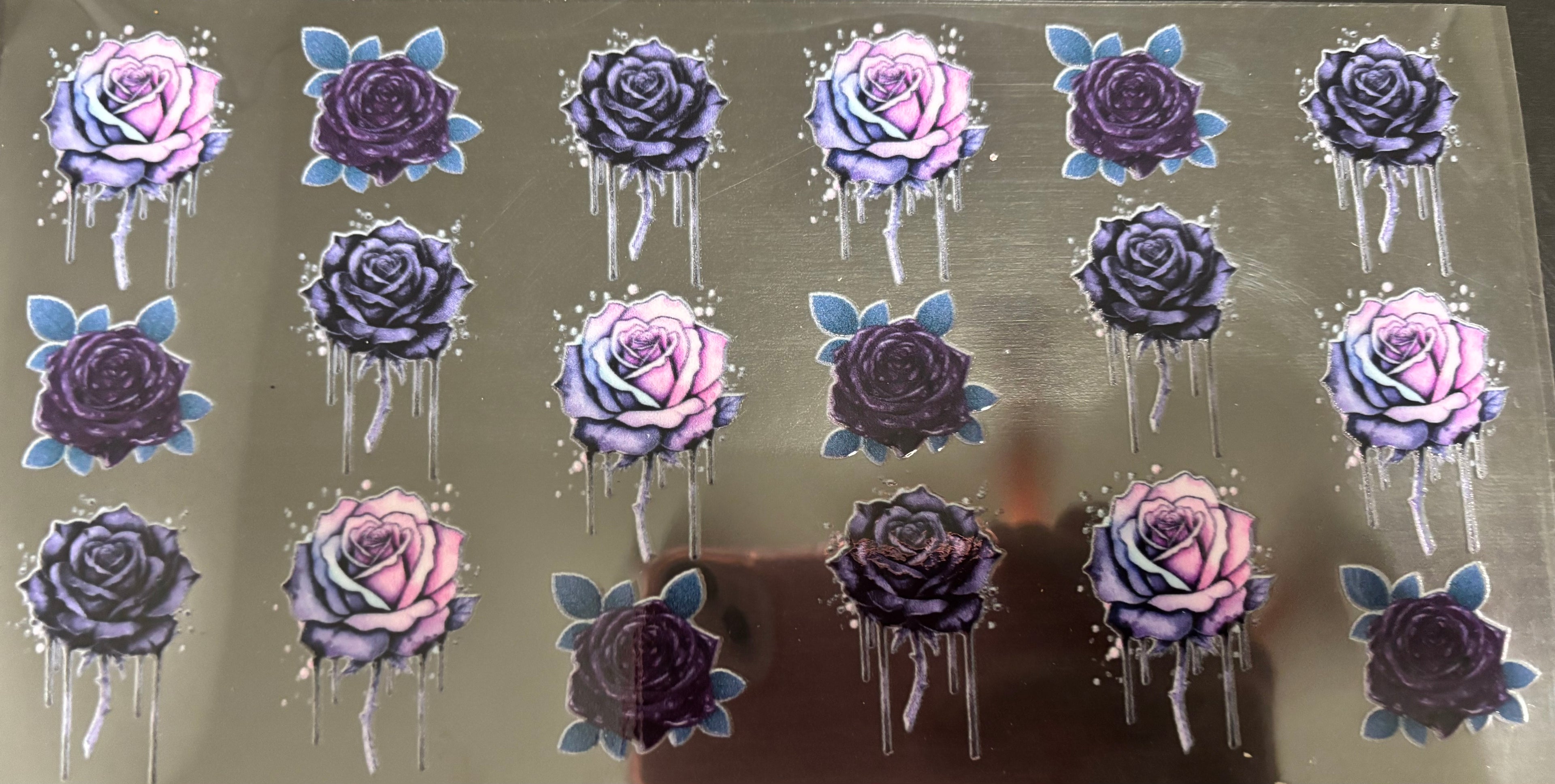 16 oz purple roses