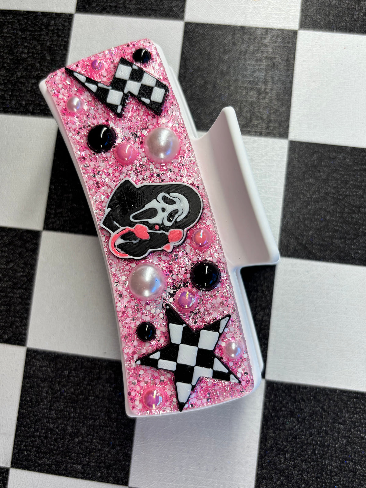 Ghost face hair clip
