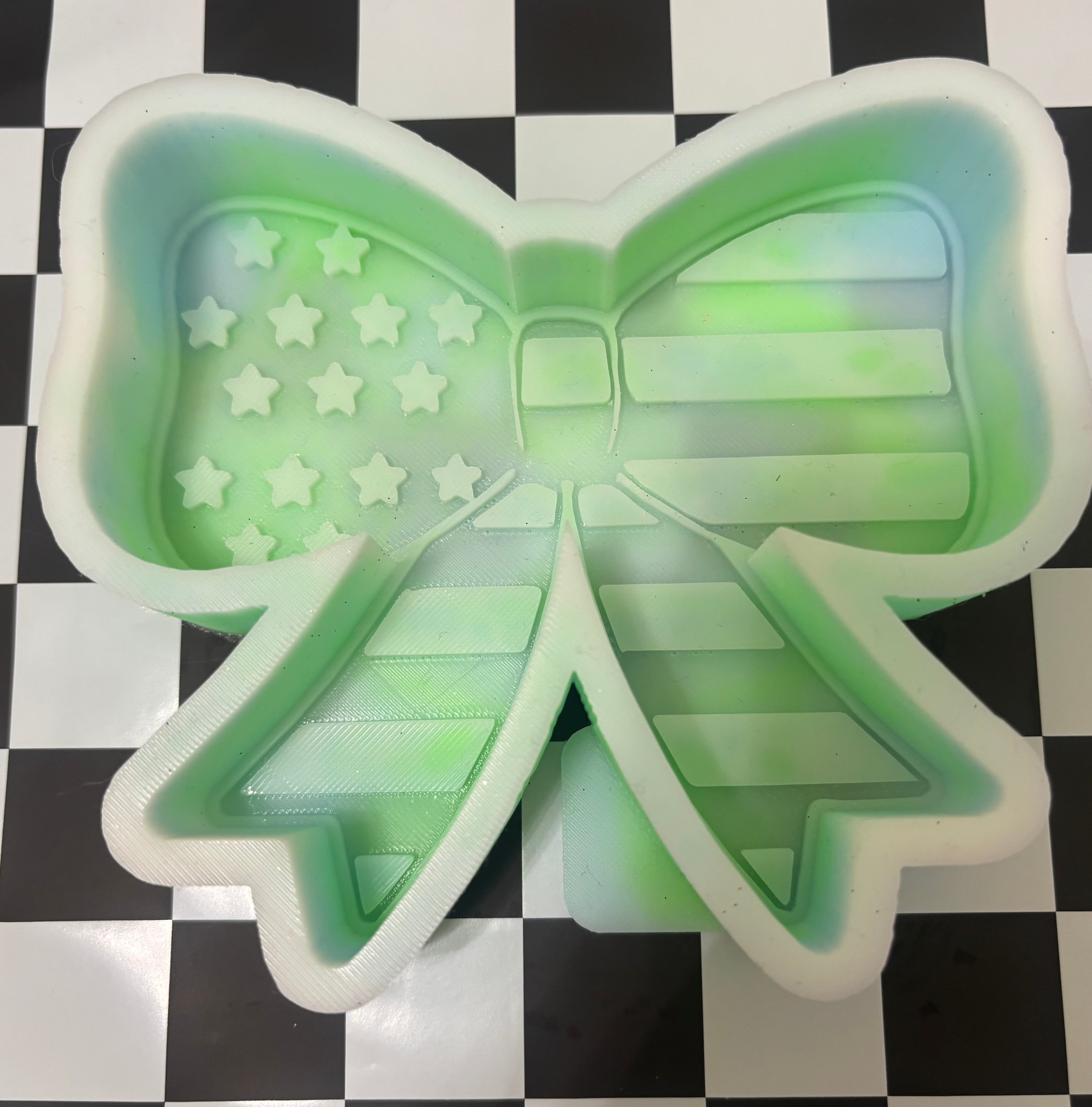 Custom American flag bow mold