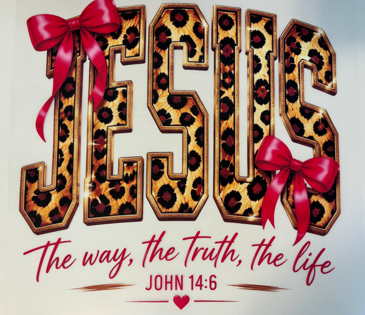 Leopard Jesus & Pink Tee Design