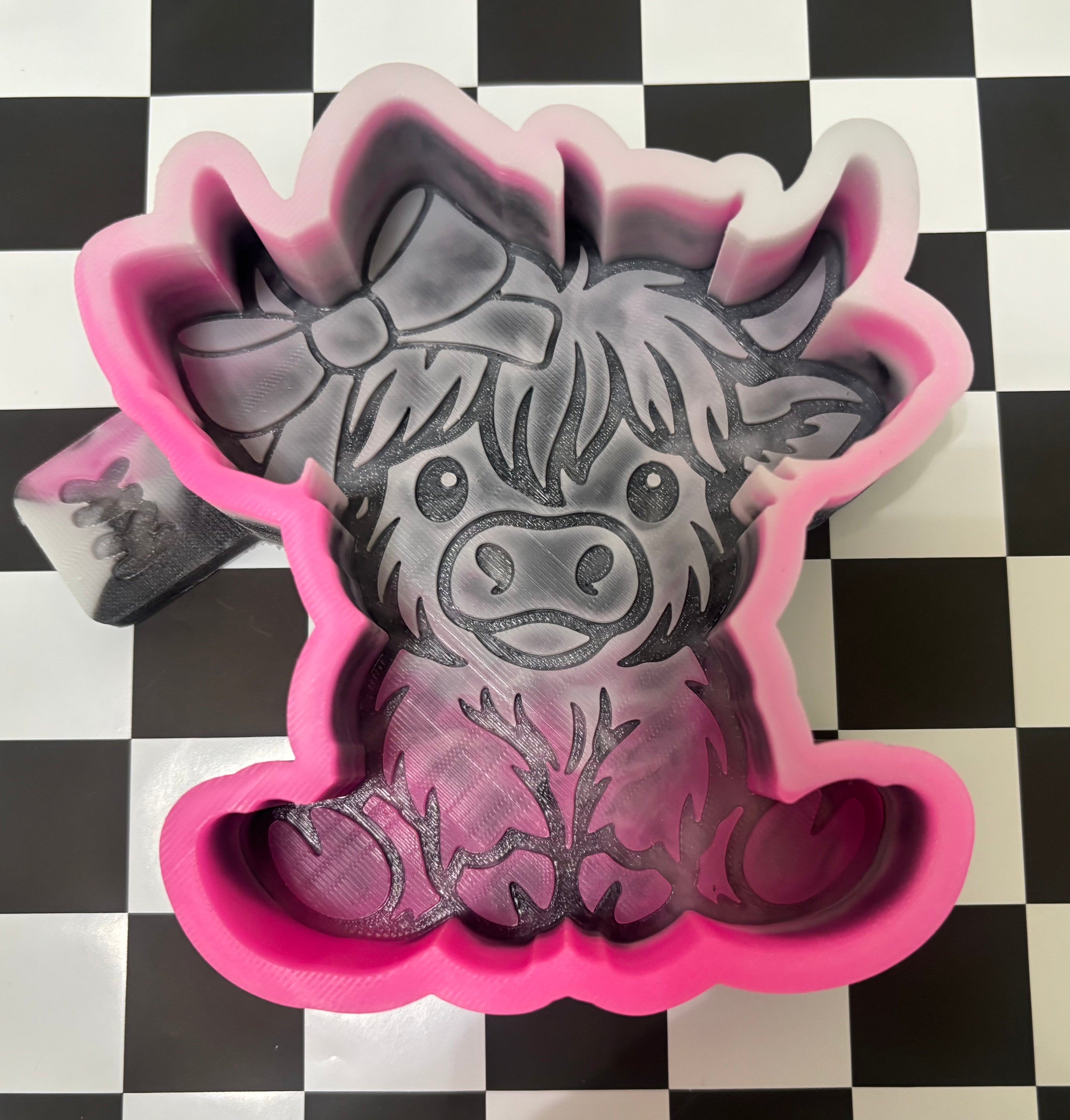Custom highland cow mold
