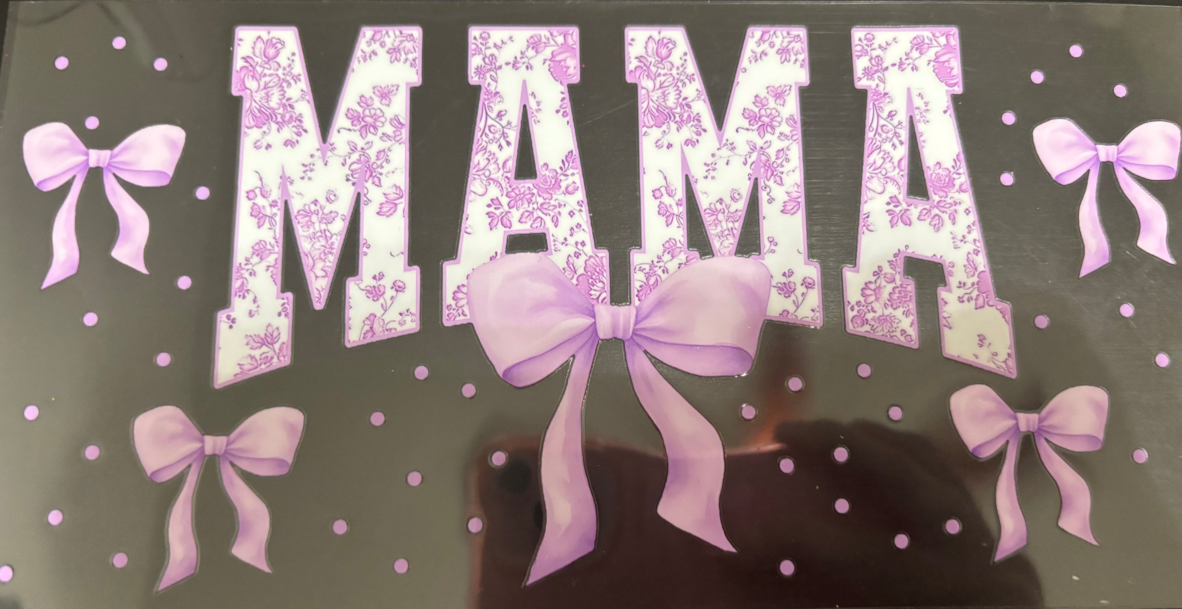 16 oz purple mama floral