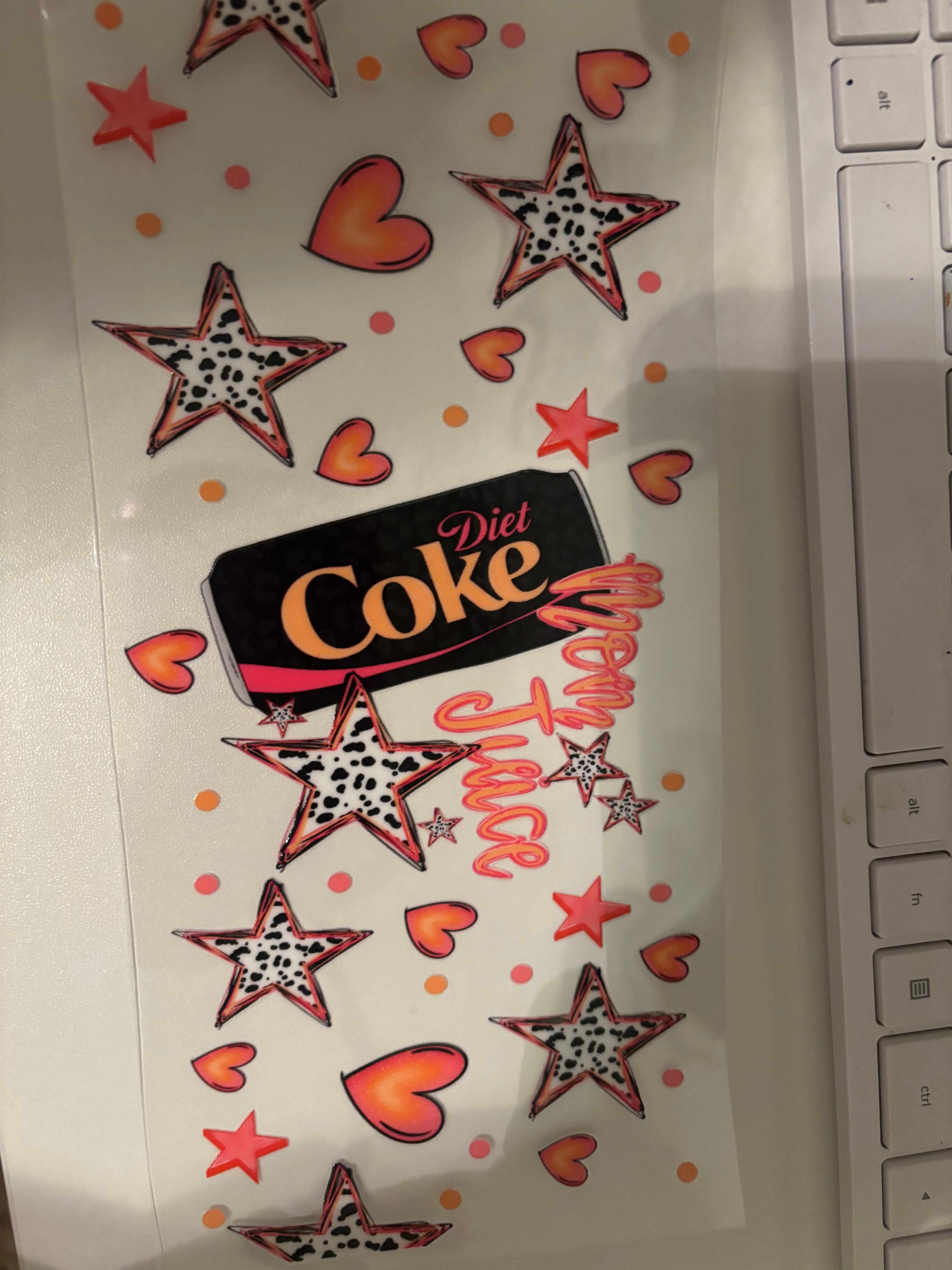 Mom Juice Diet Coke 16oz Cup Wrap