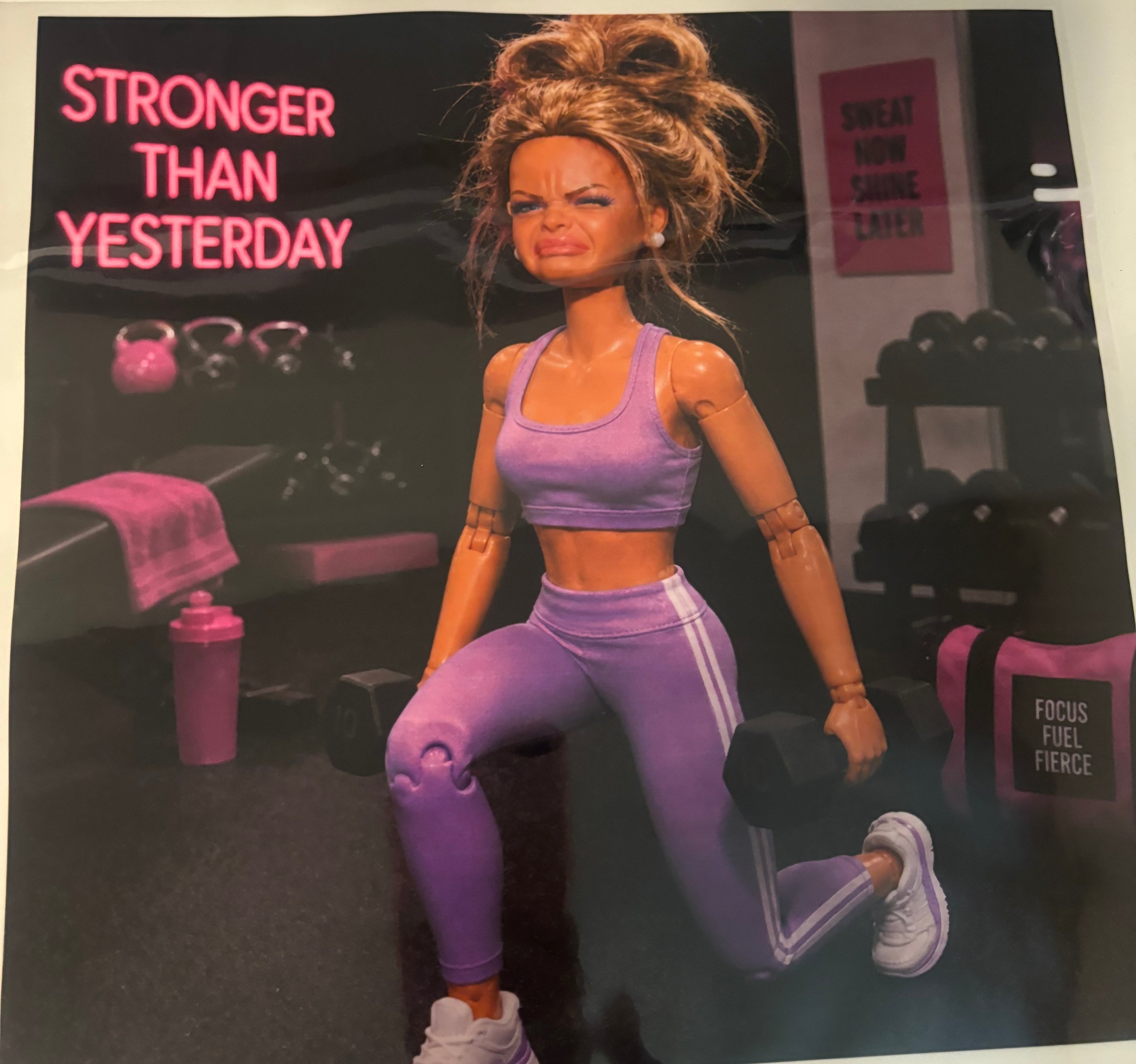 Trending Barbie Gym Tee Deign