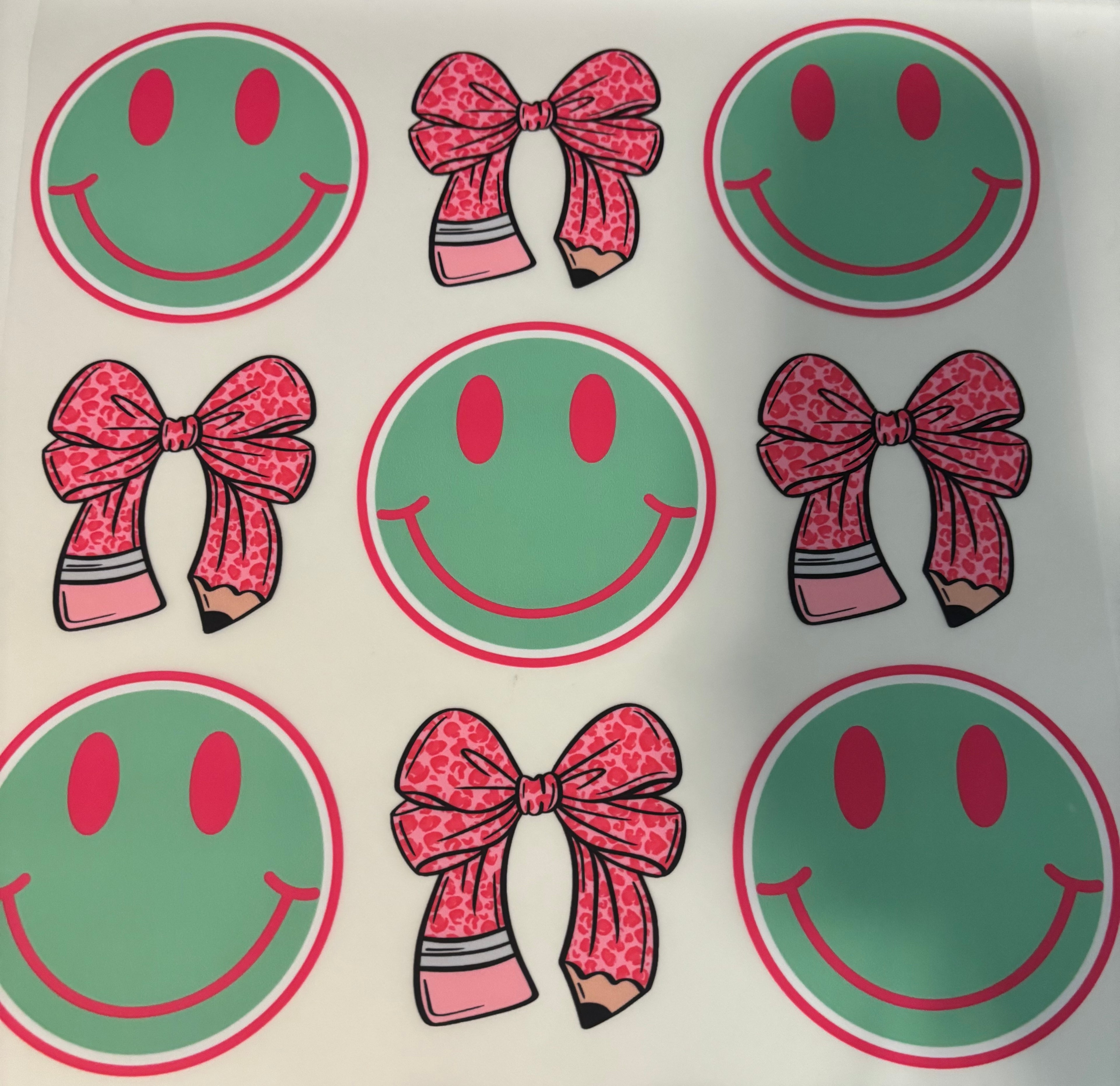 Green and pink Pencil Tee Design