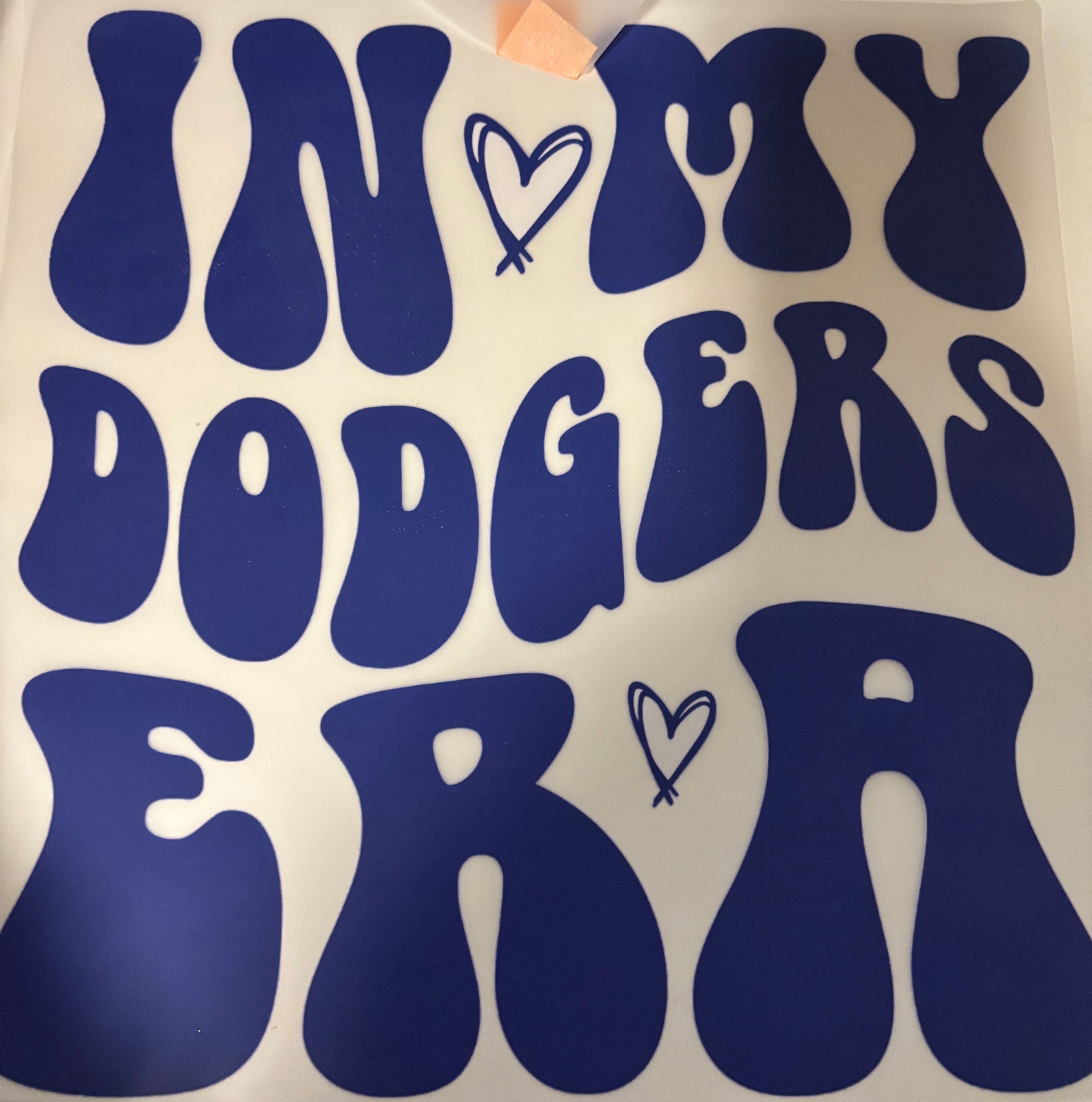 Pocket and back In my Dodgers Era Tee Design