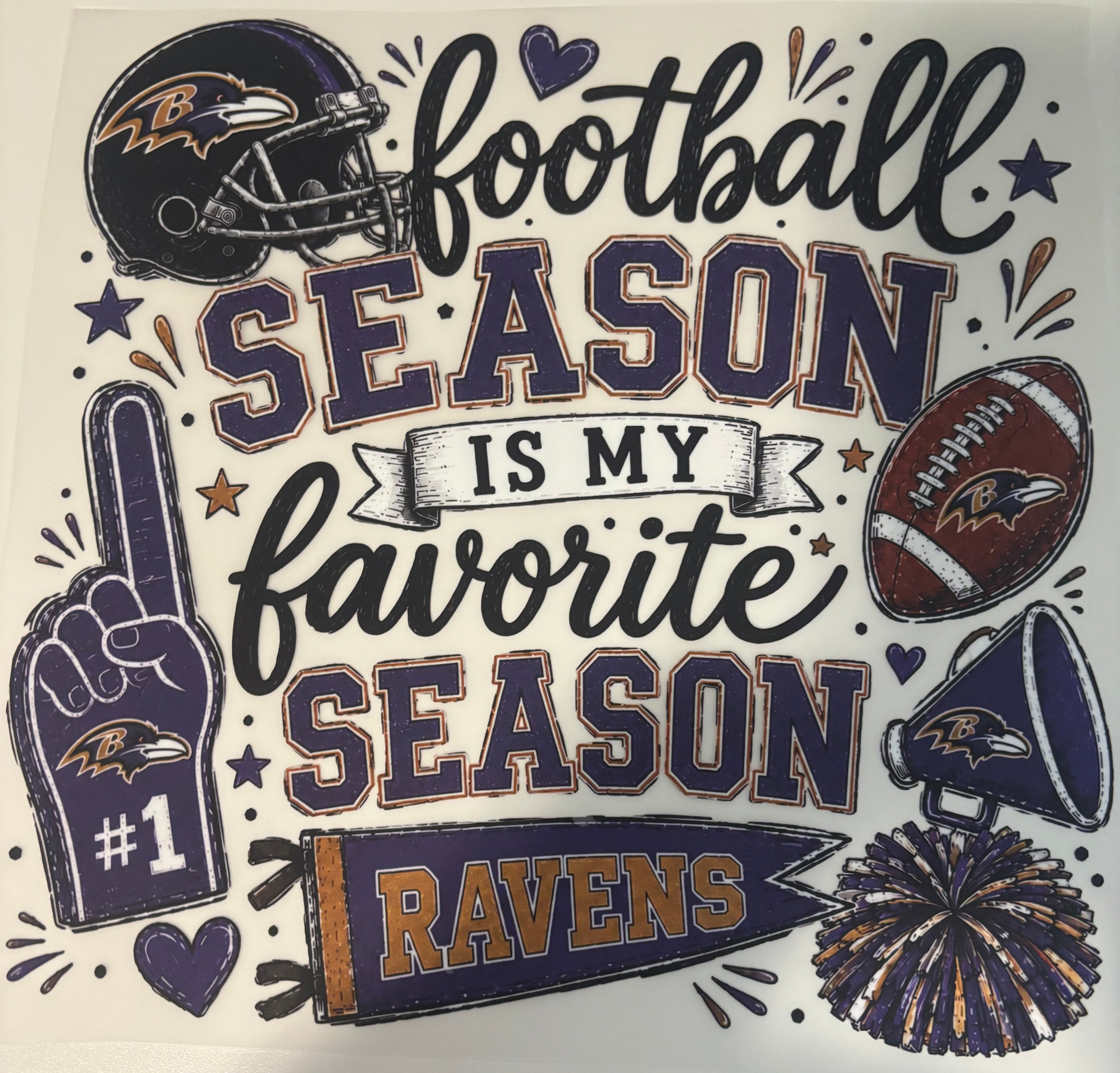 Football season Is my favorite Season Ravens Tee Design