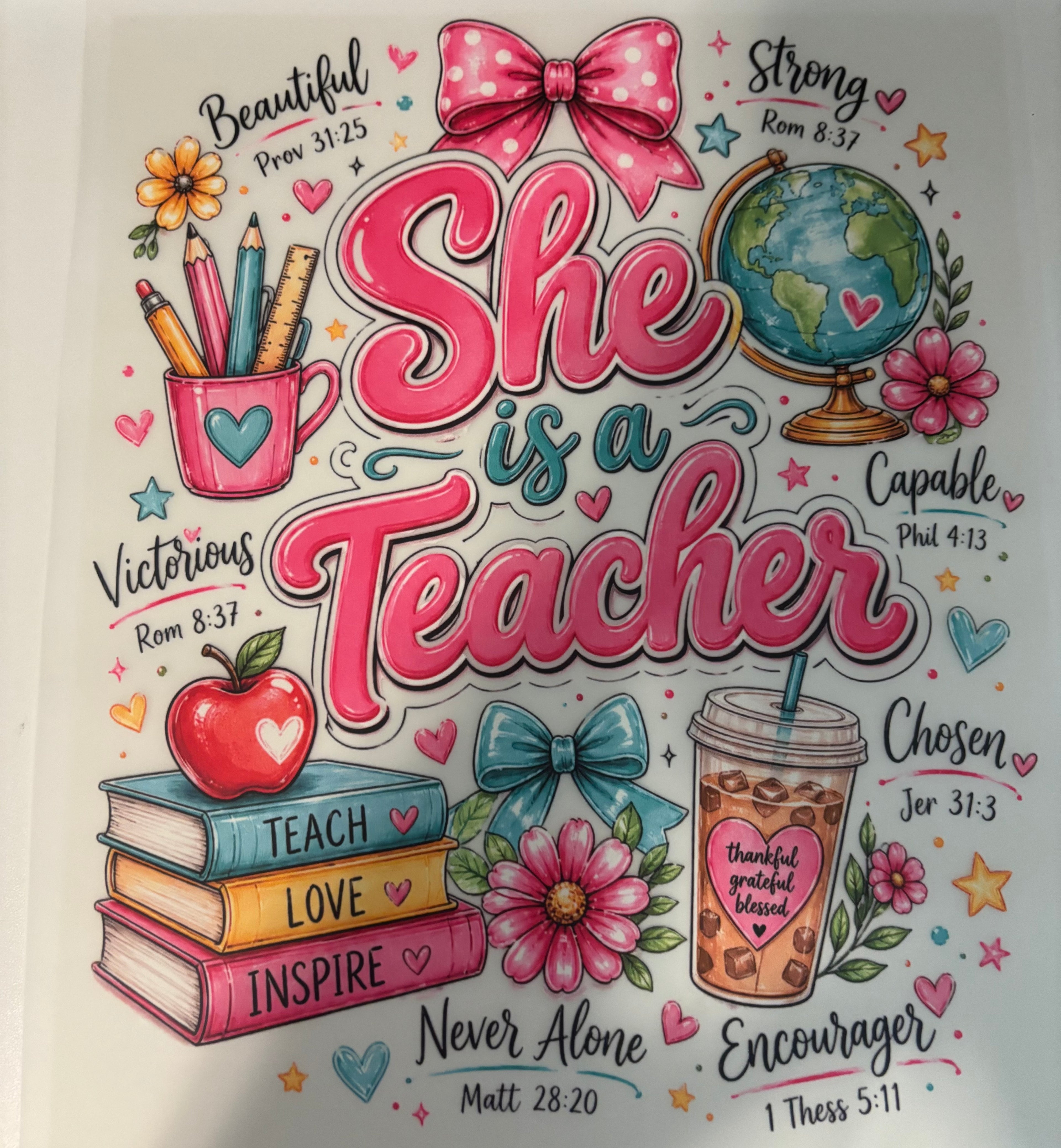 She is a Teacher Tee Design