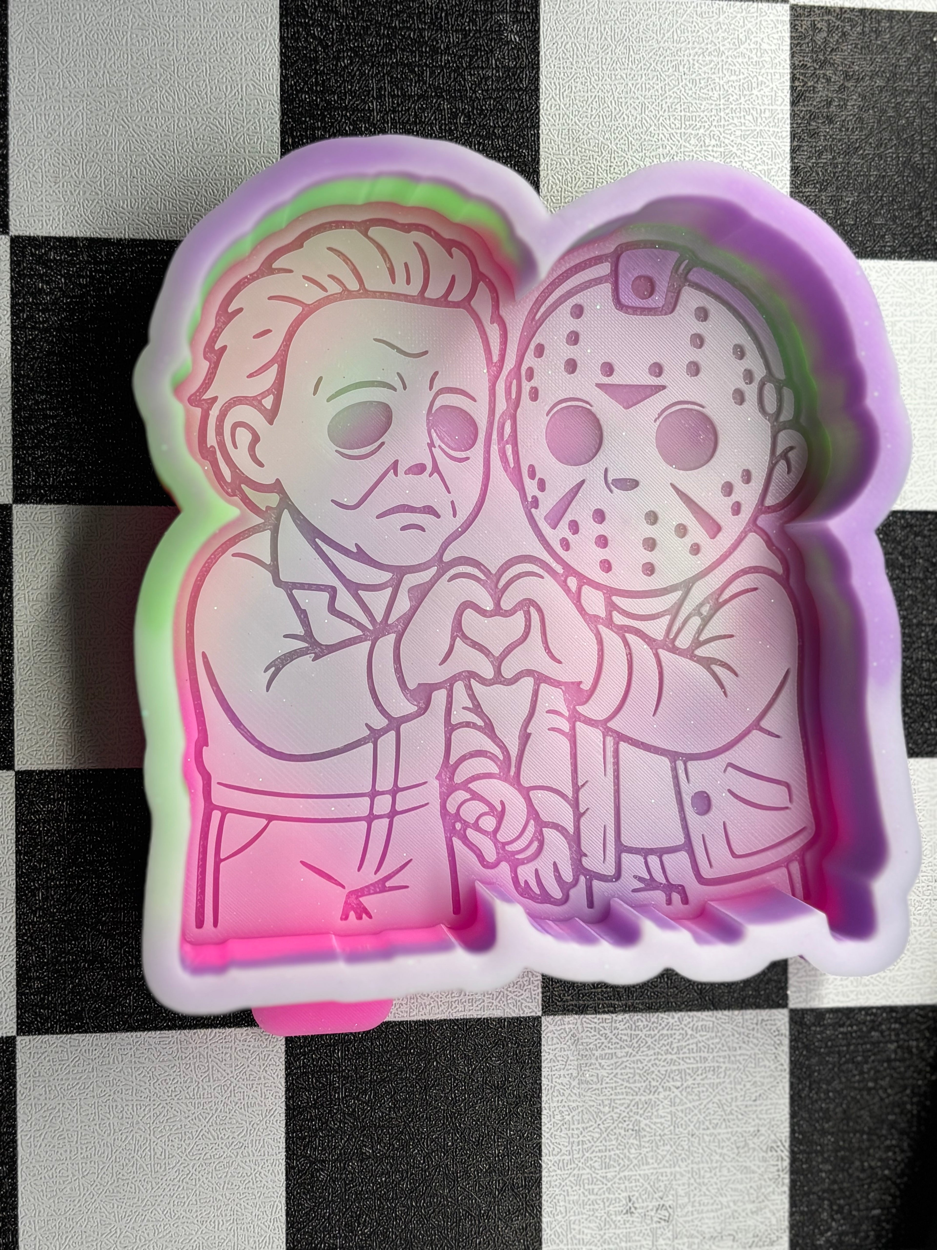 Custom scary friend freshie mold