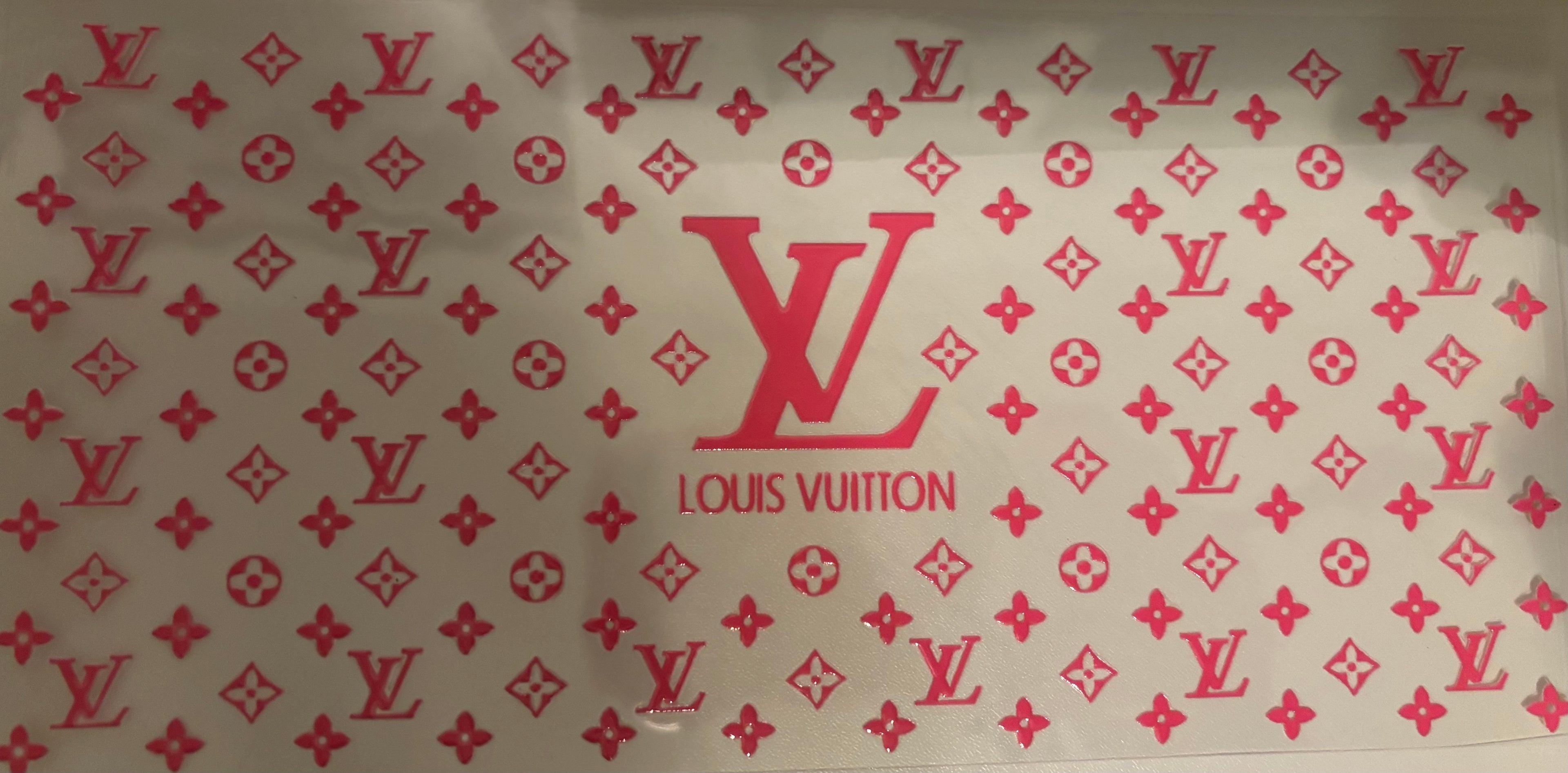 Hot Pink Lv 16oz Cup Wrap