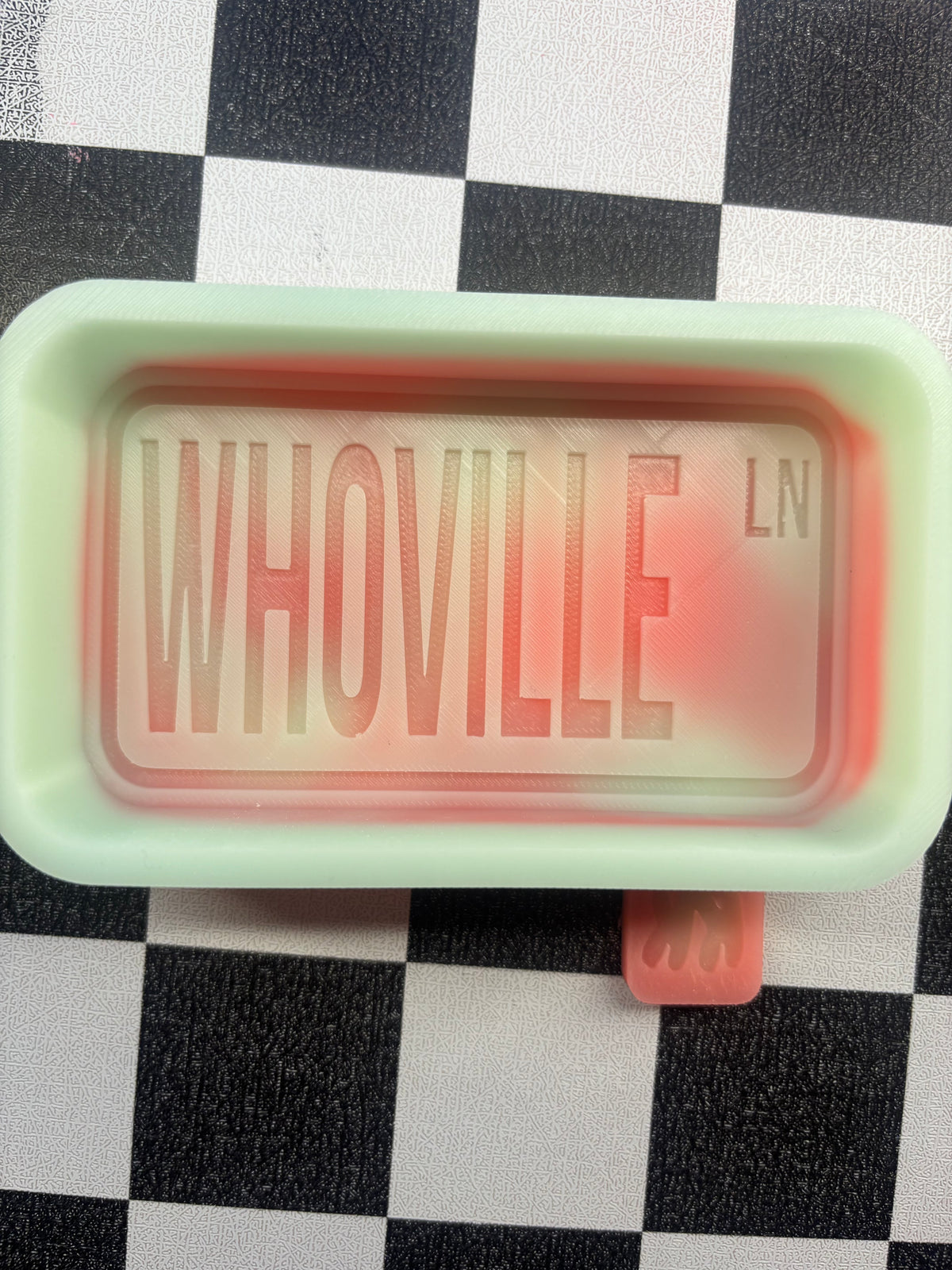 Custom Whoville sign freshie mold