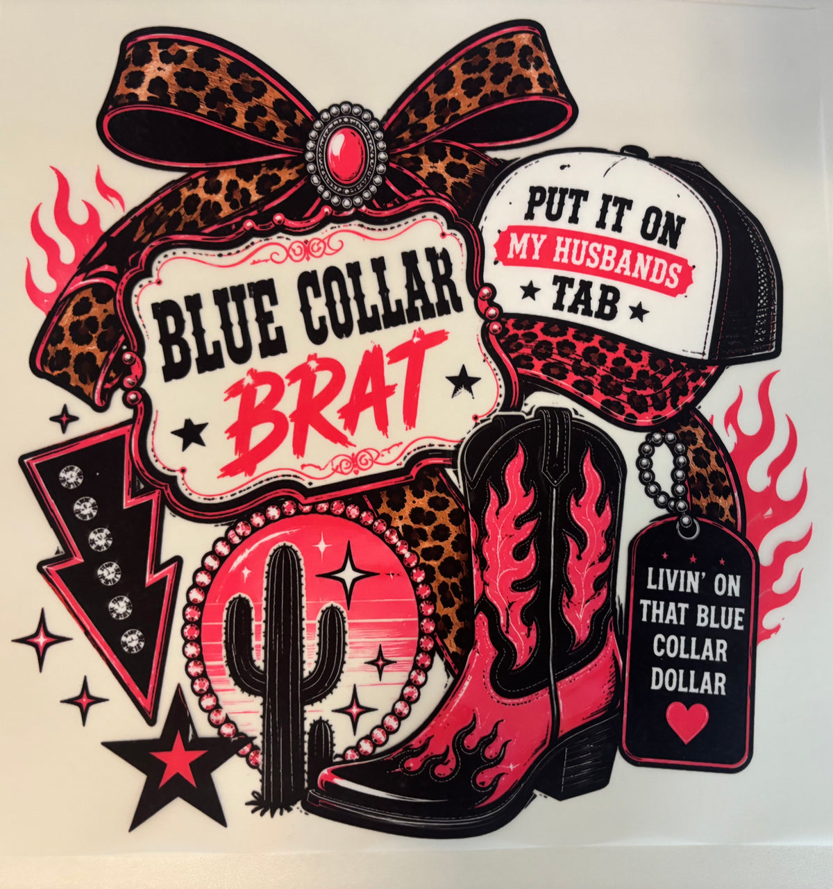 Blue Collar Brat Tee Design