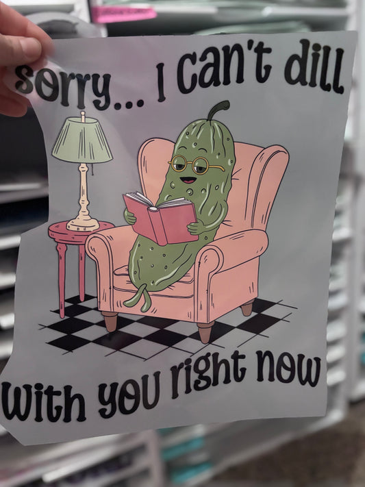 Sorry, can’t dill