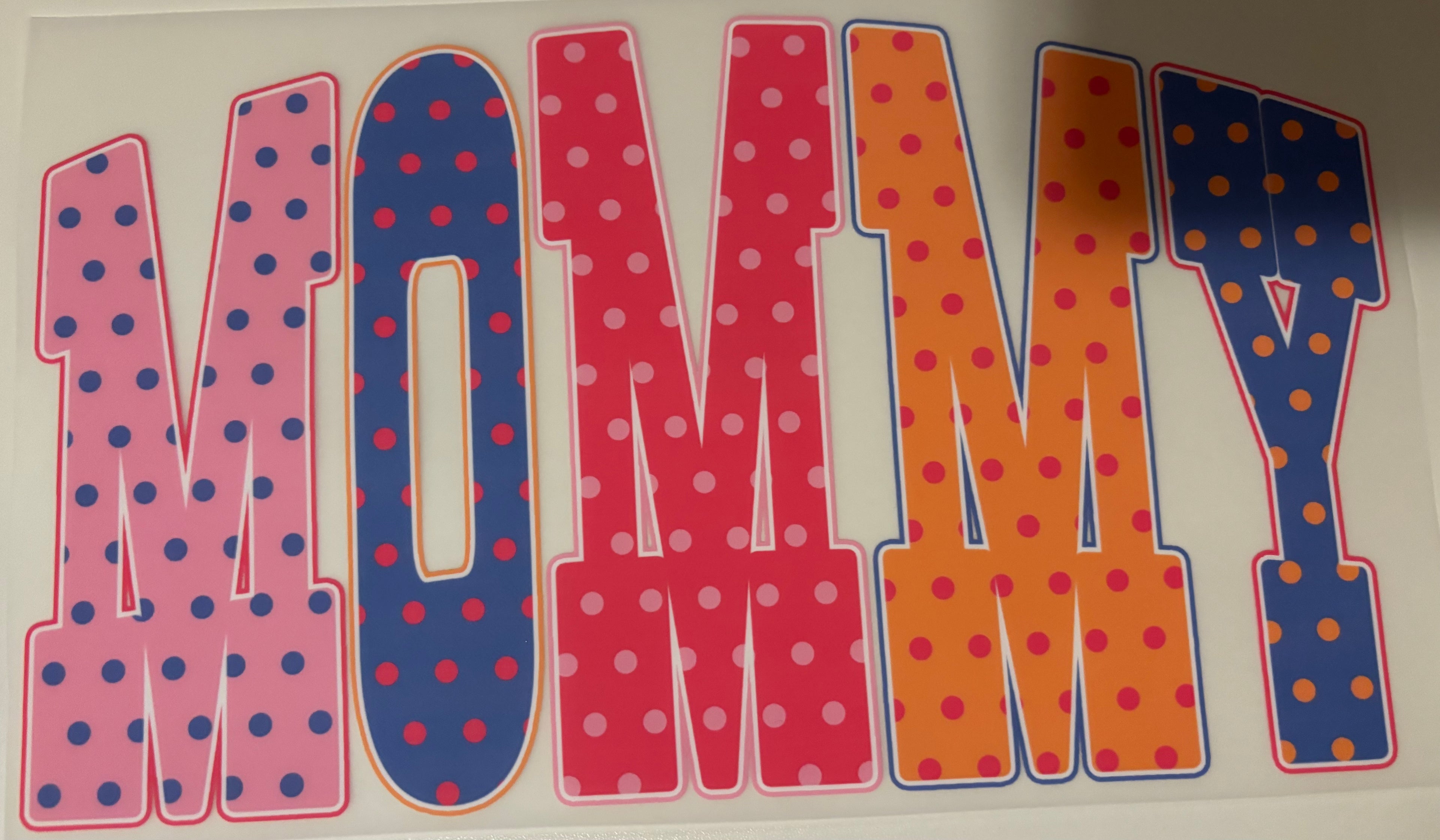 Polka Dot Mommy Tee Design