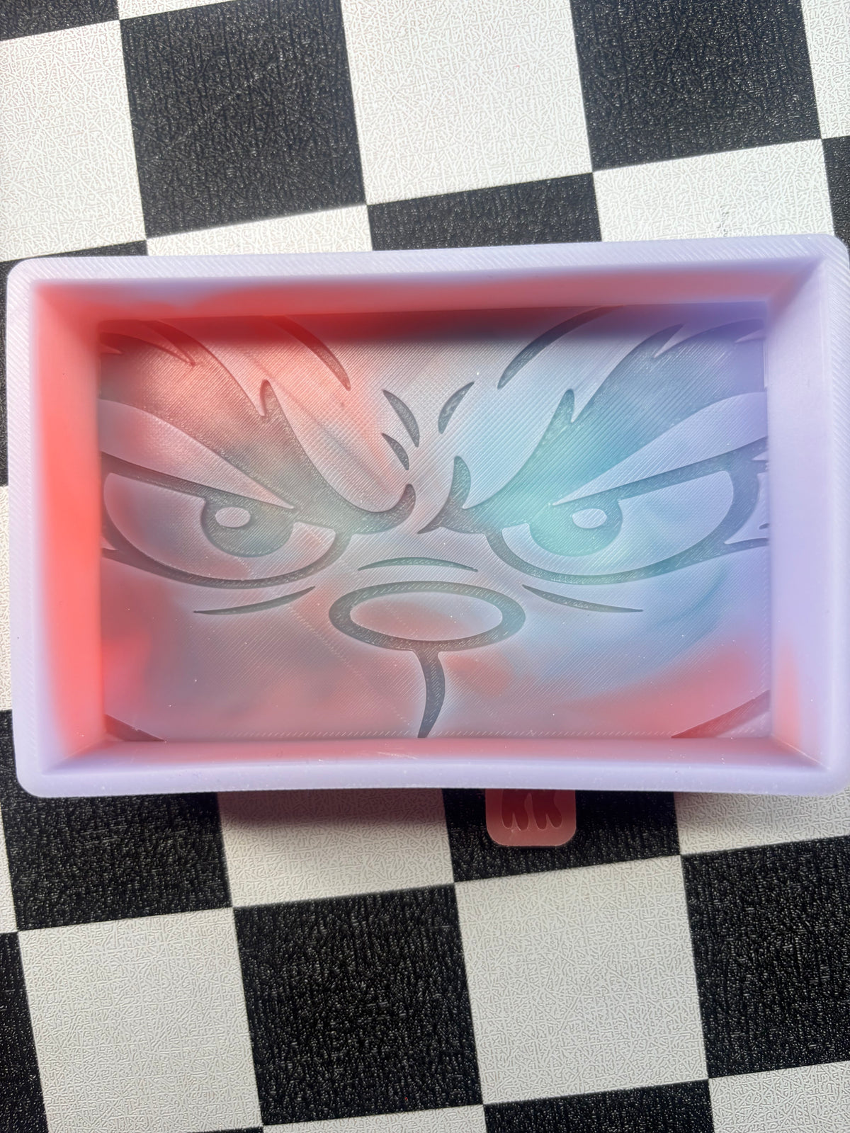 Custom grinch face freshie mold