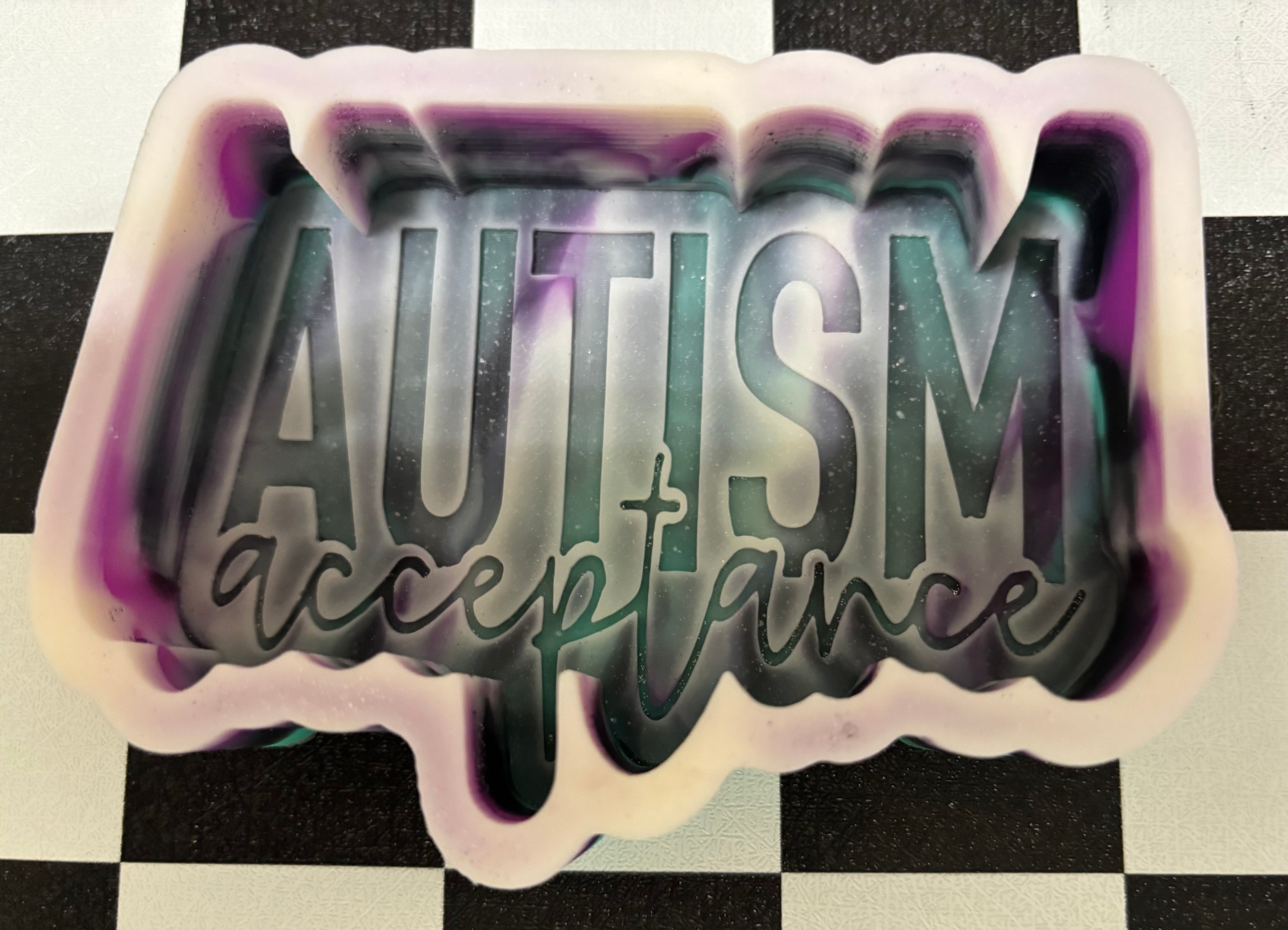Custom Autism Acceptance Freshie Mold