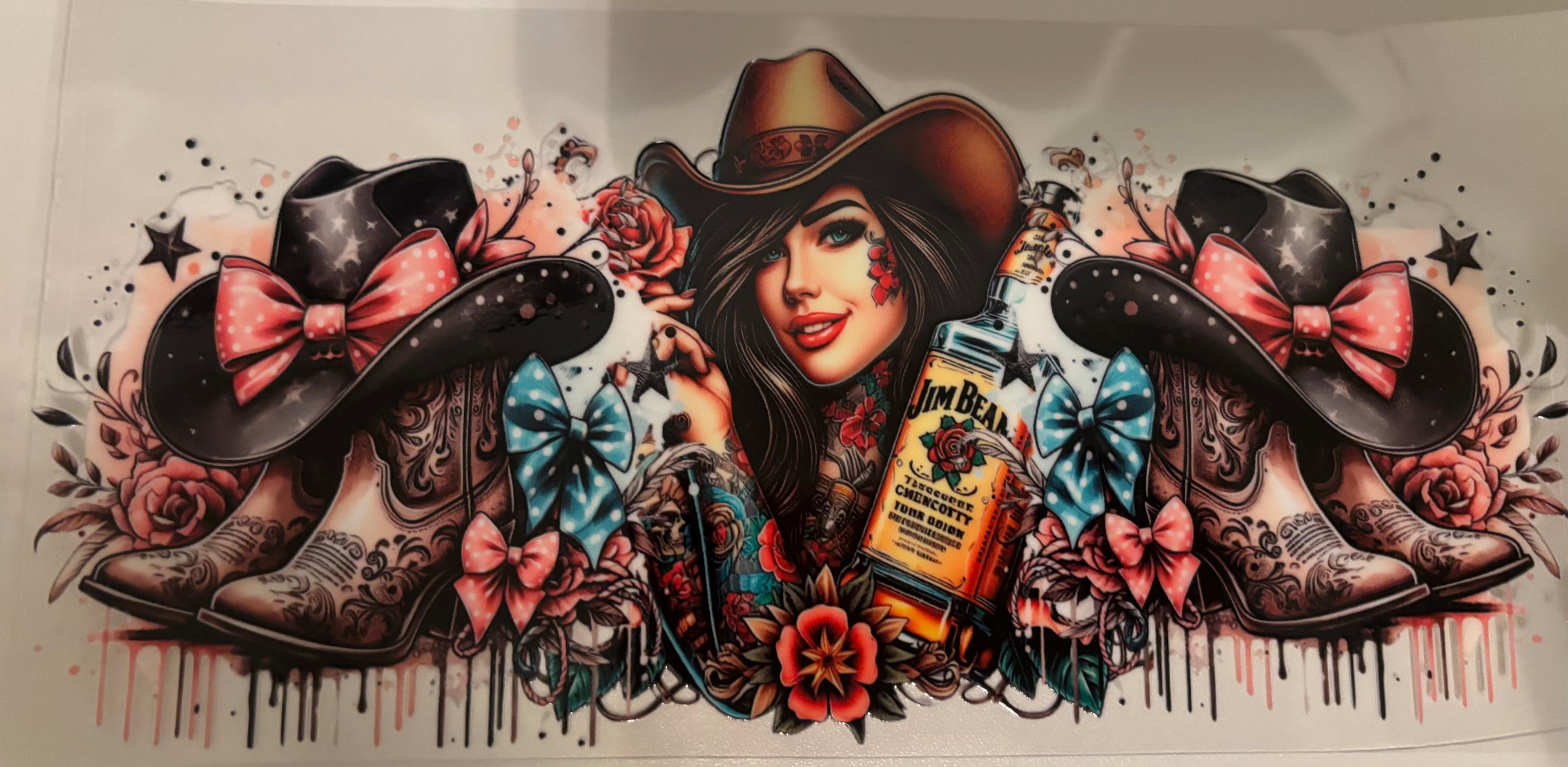 Cowgirl 16oz Cup Wrap