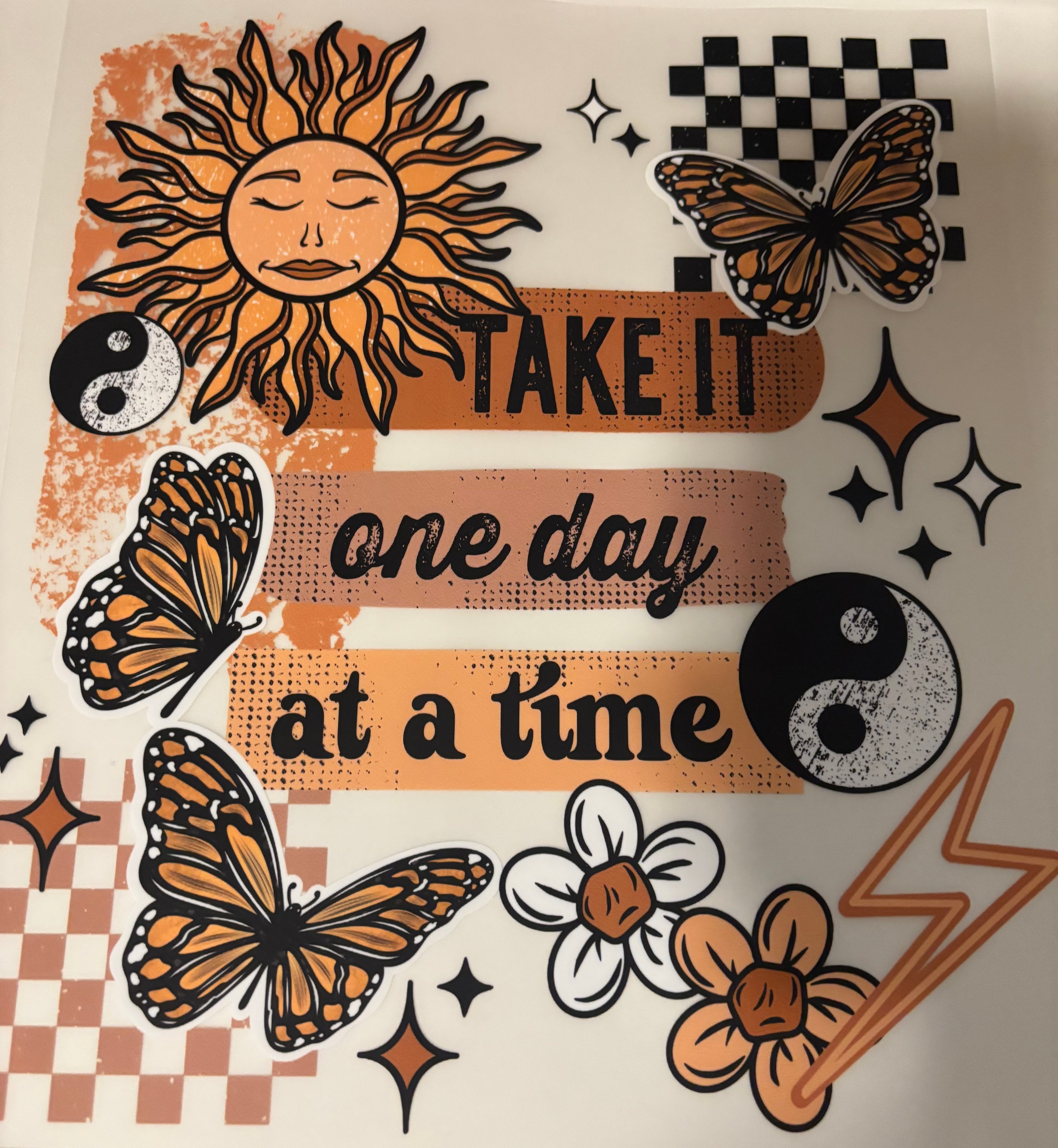Take it one day at a time tee design
