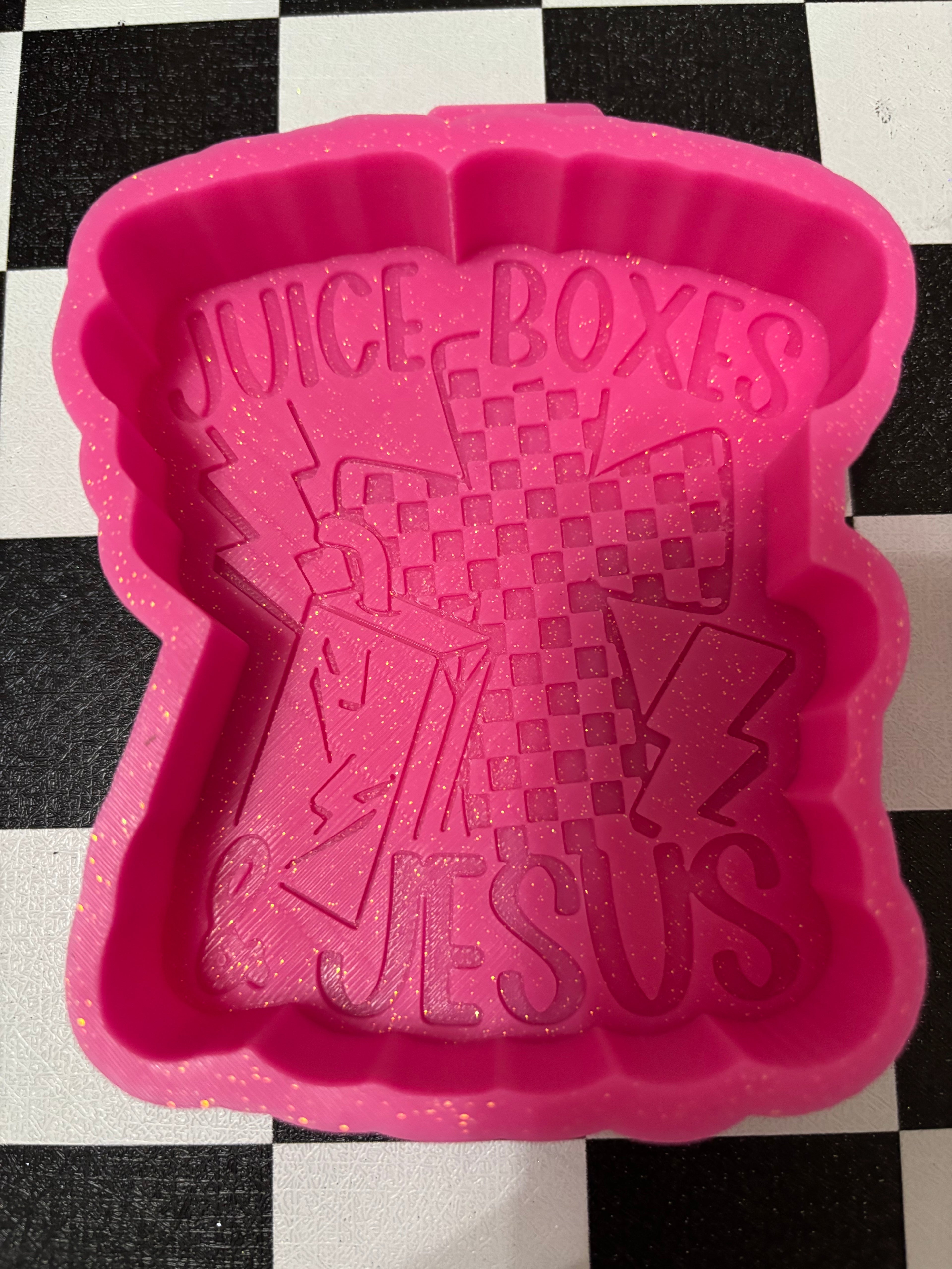 Custom juice boxes Jesus freshie mold