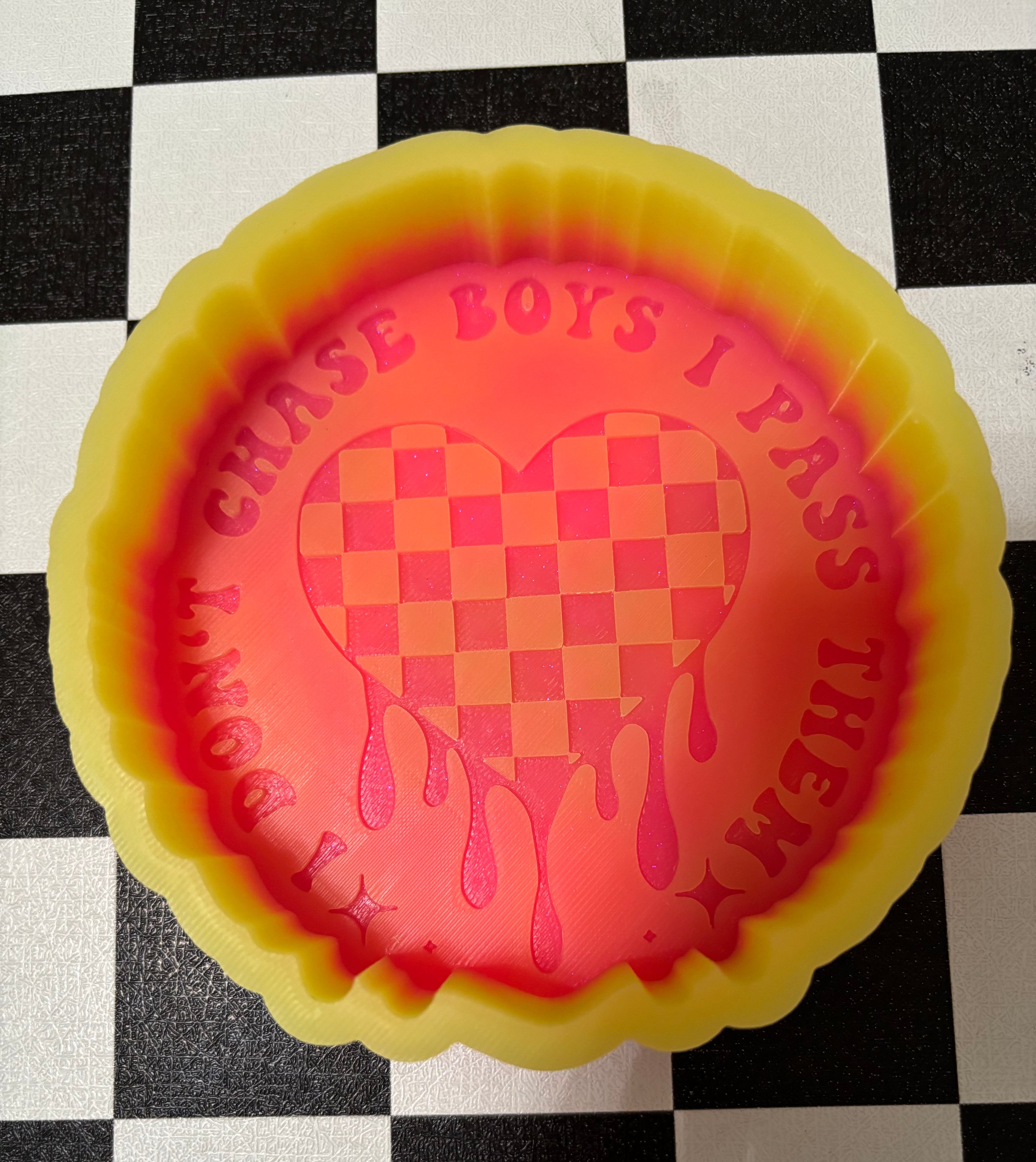 Custom I dont chase boys I pass them Freshie Mold
