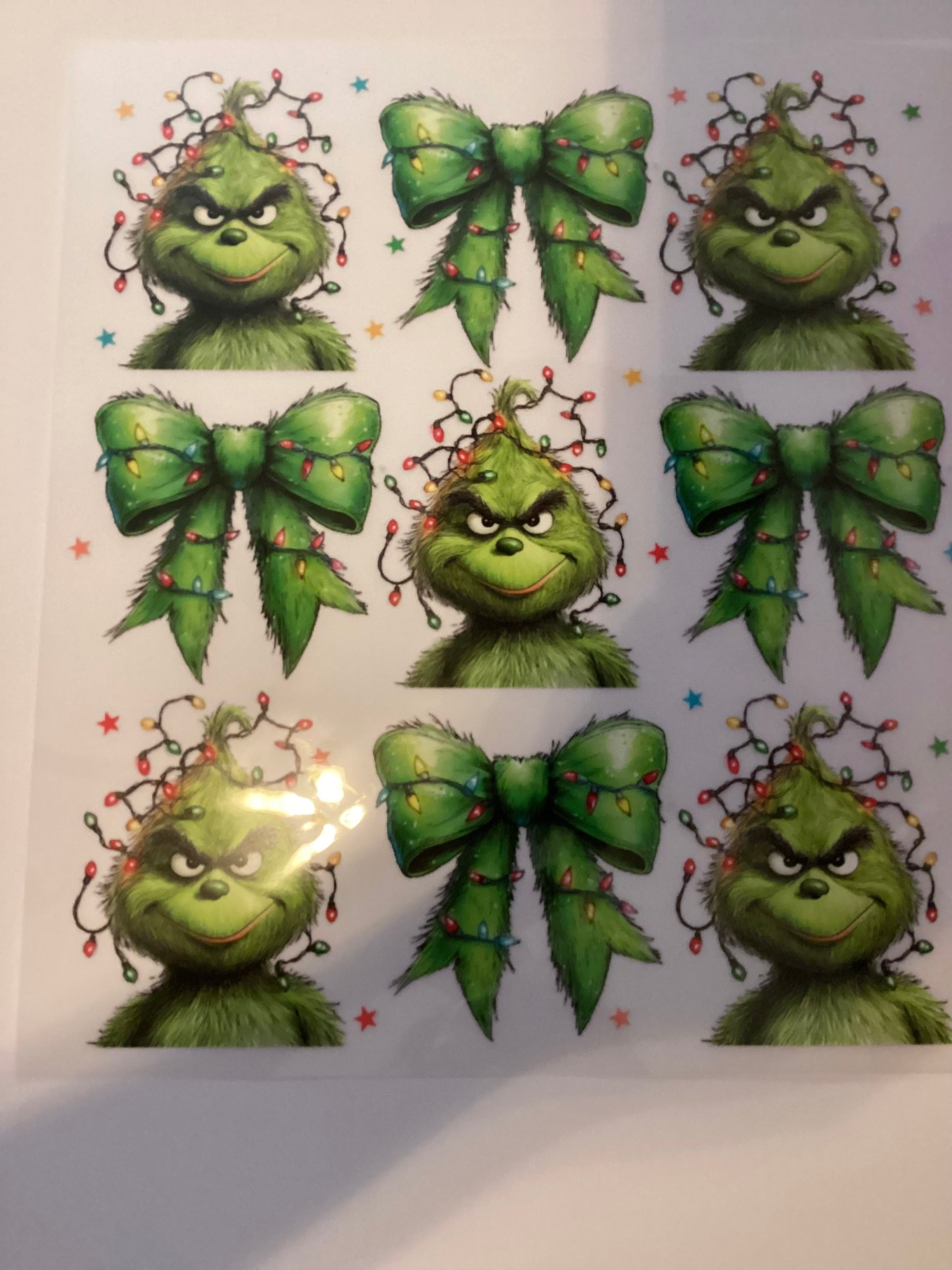 Green bows with G man