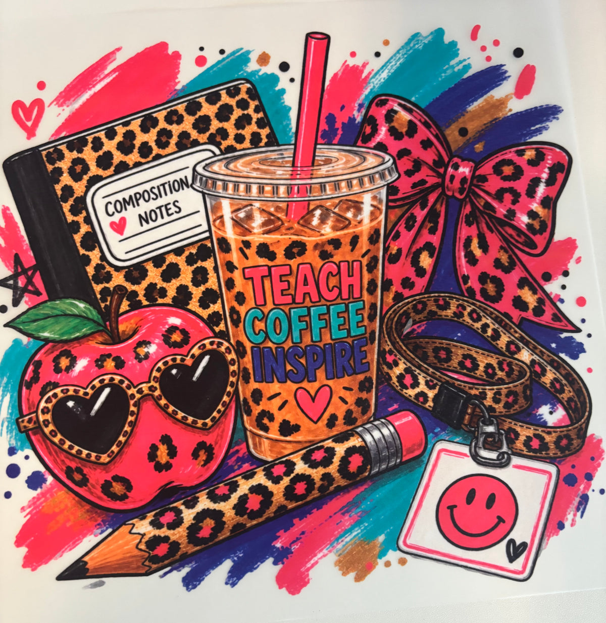 Teach.Coffee.Inspire Tee Design
