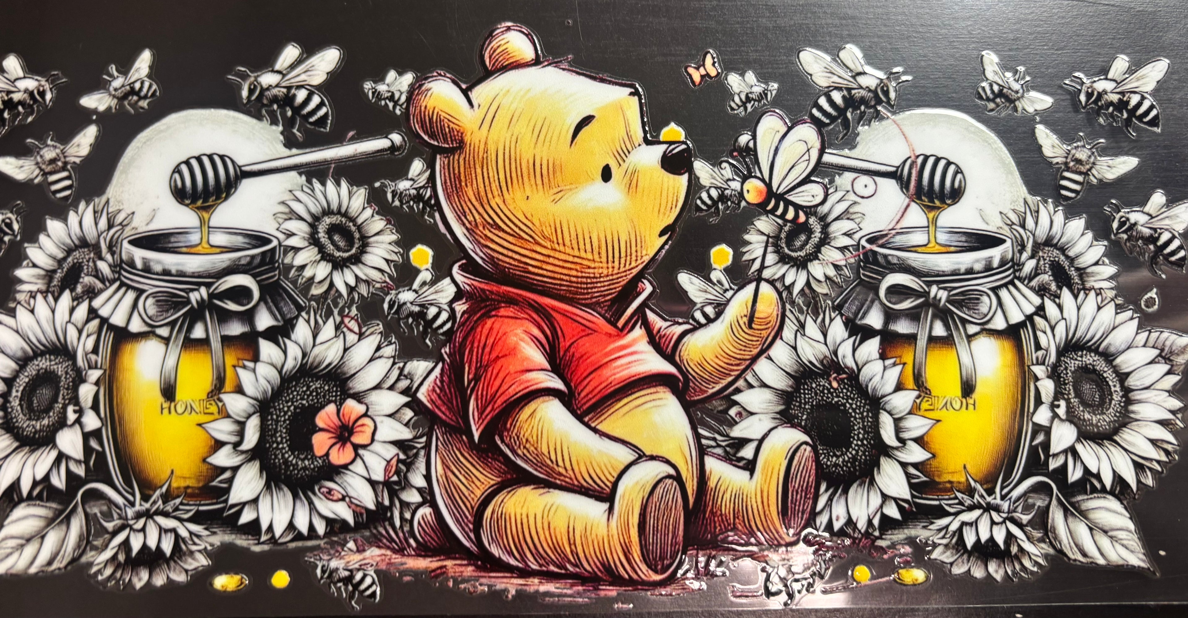 16 Oz Sketch Pooh Cup Wrap
