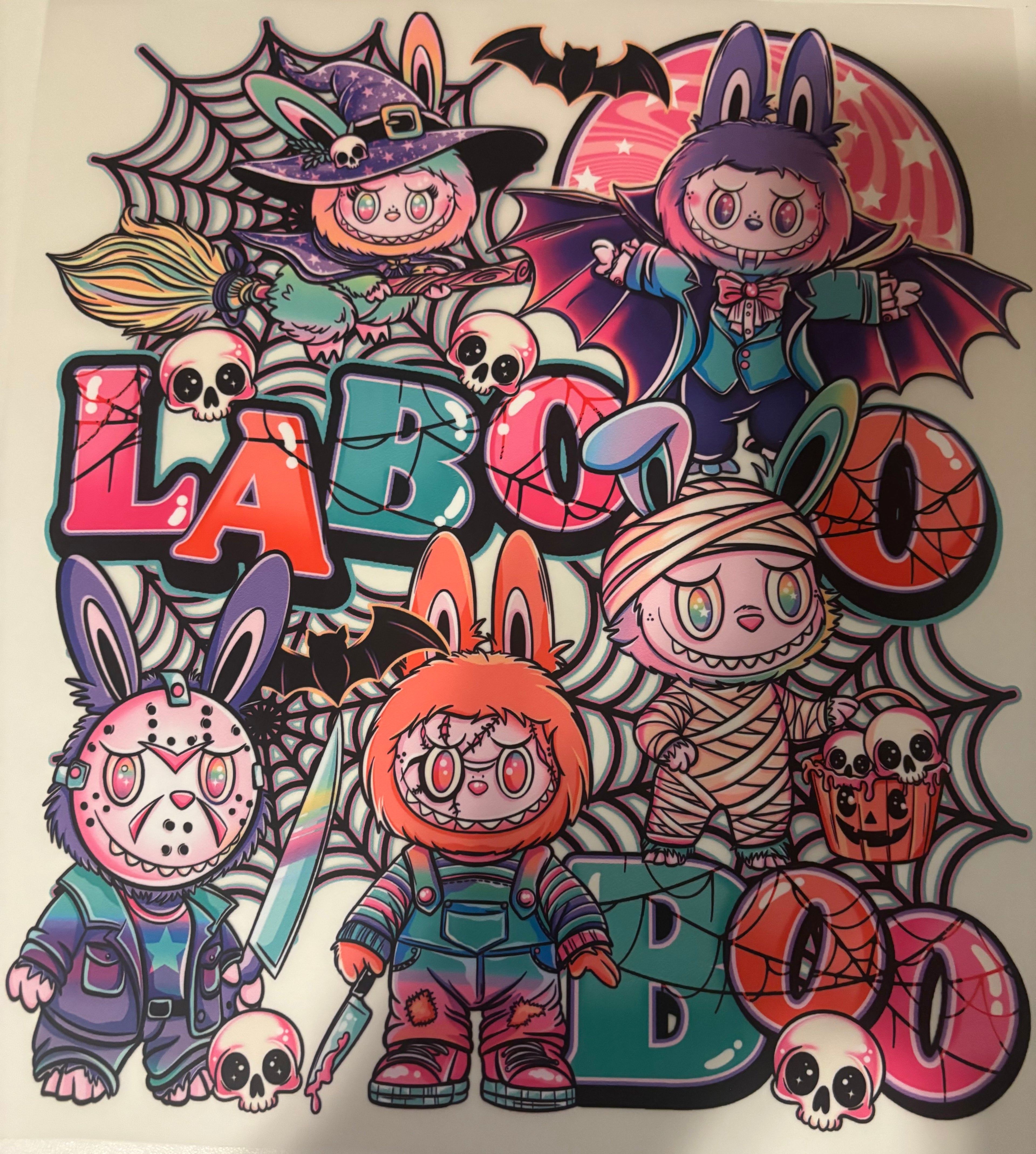 Halloween labooboo tee design