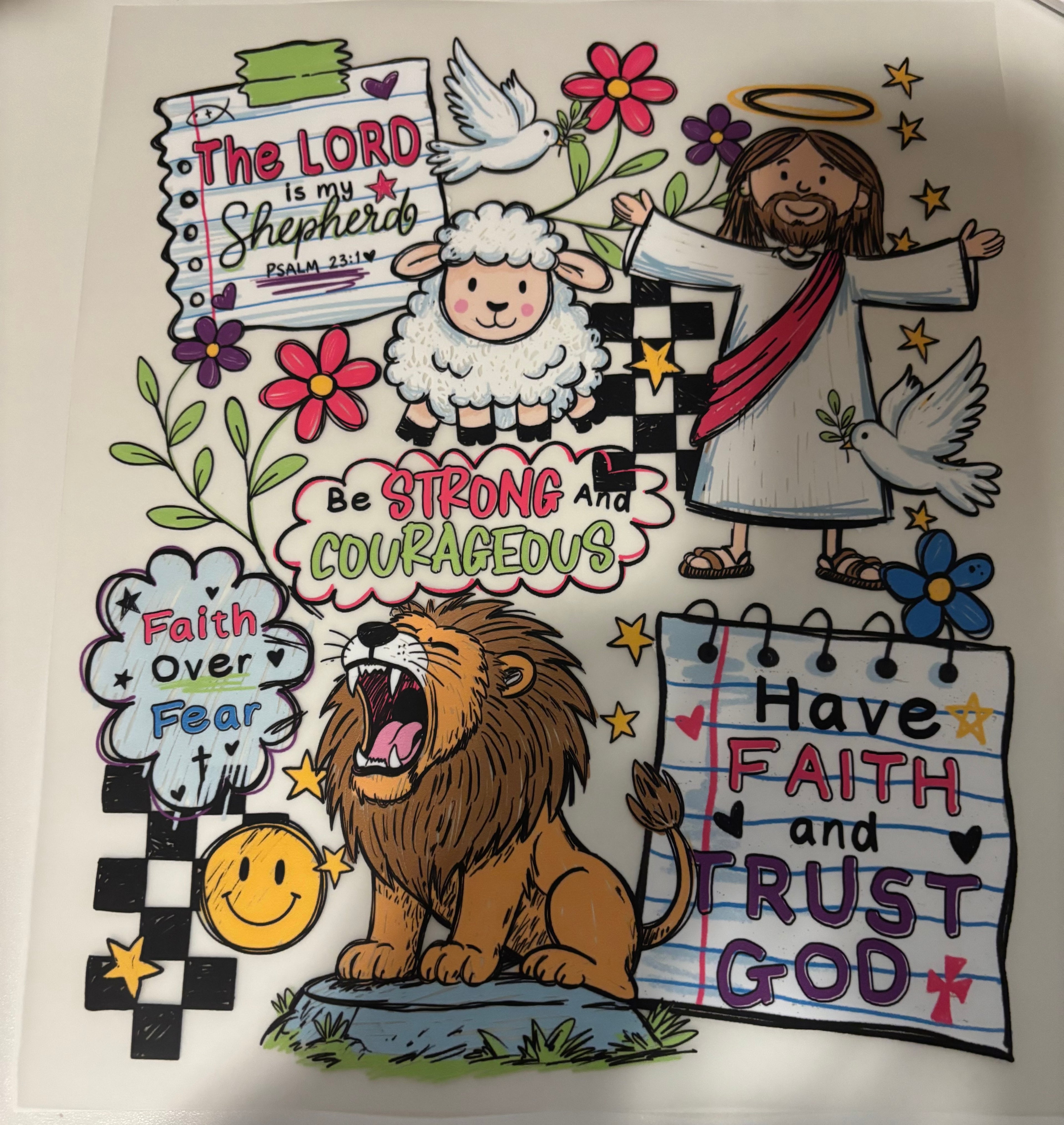 The lord is my shepherd tee design