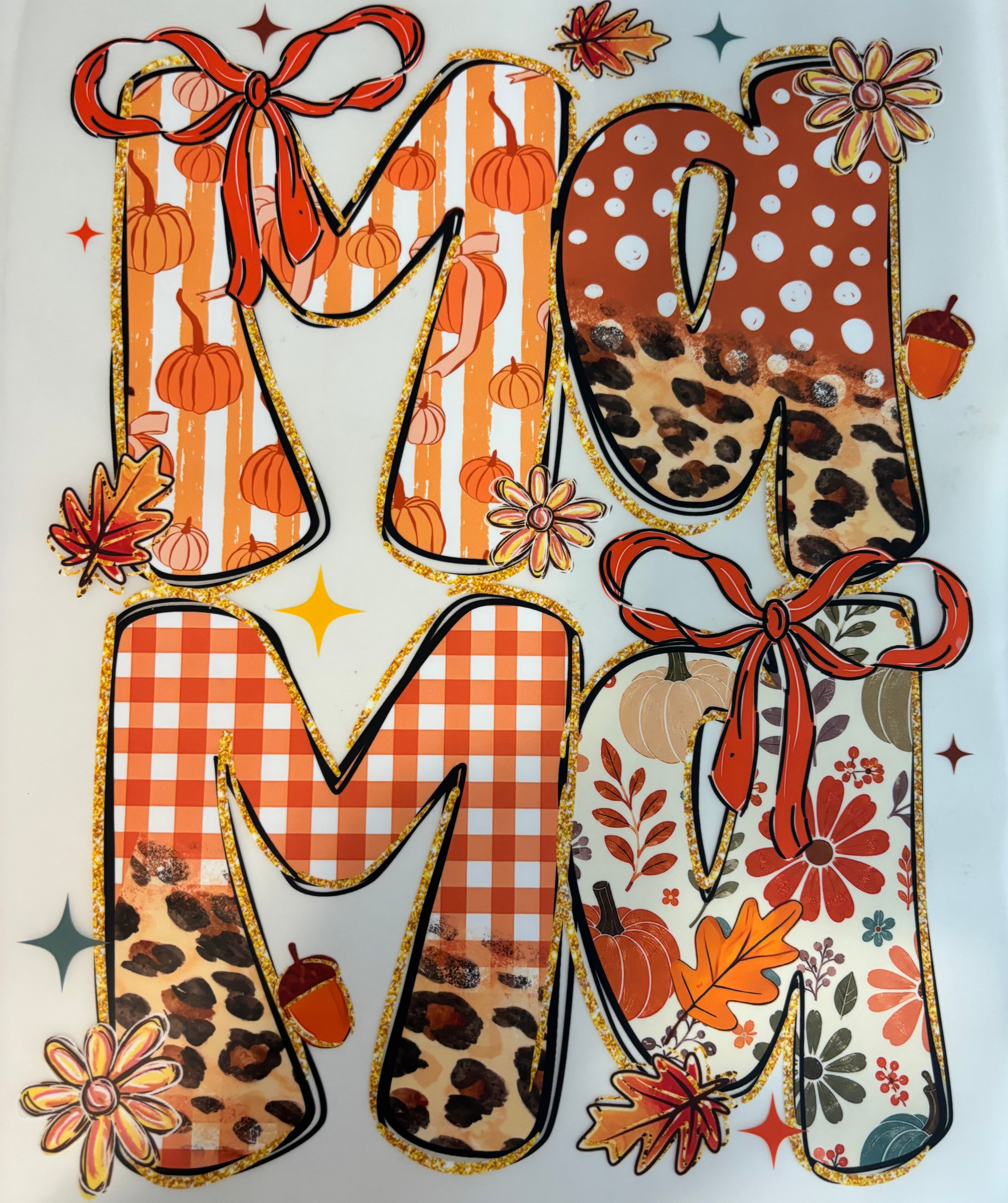 Fall mama tee design