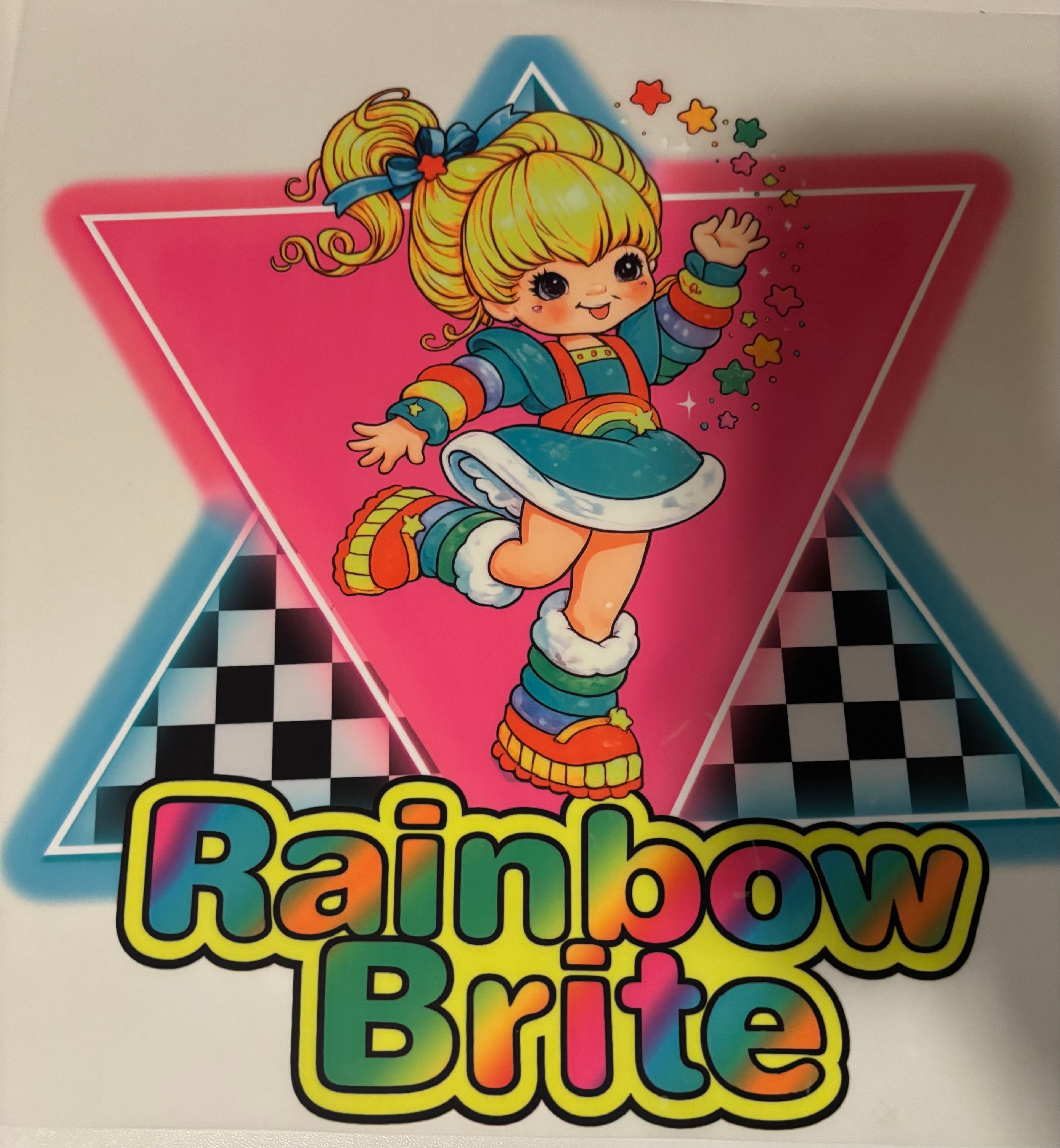 Neon Rainbow Bright Tee Design