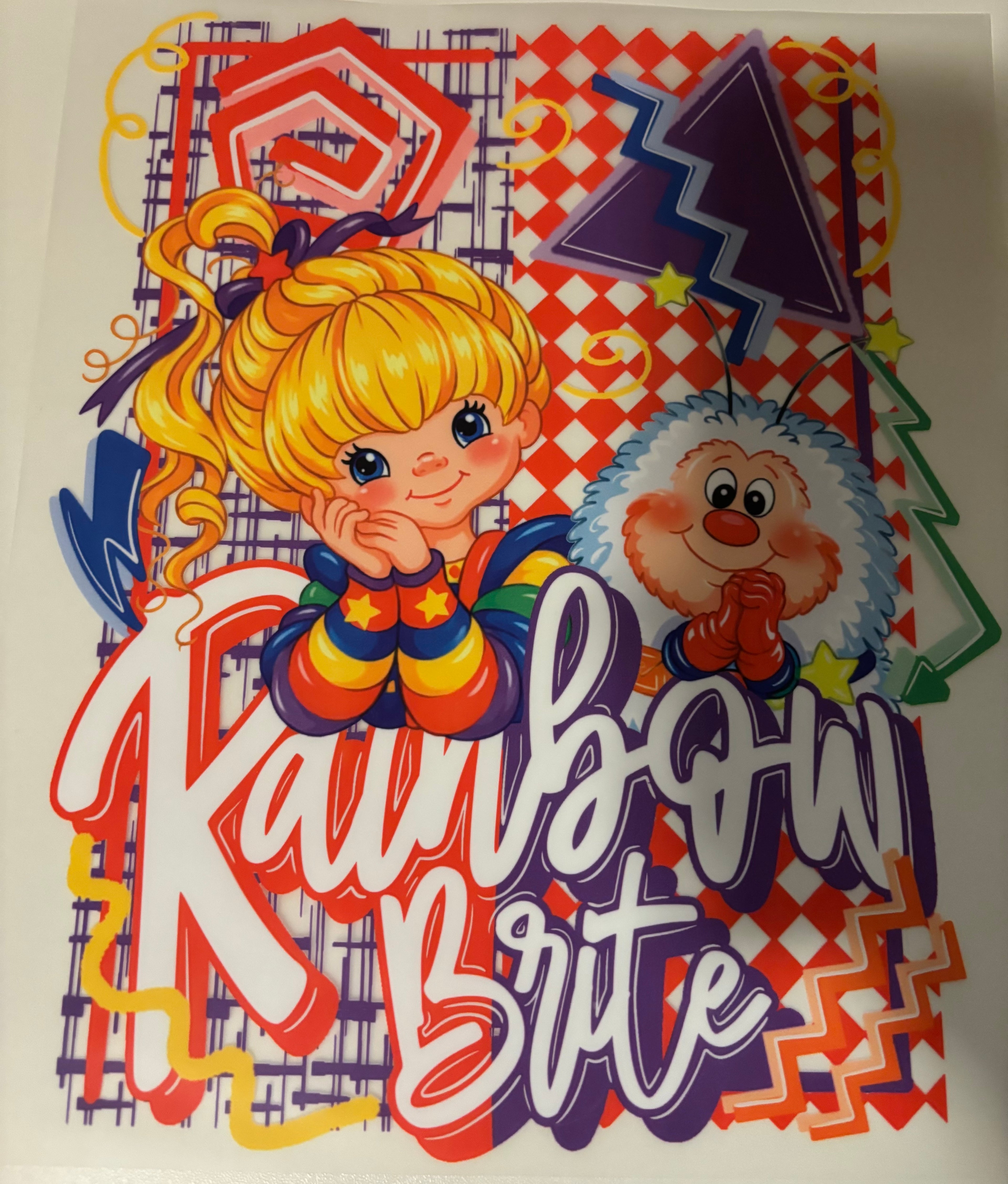Rainbow Bright Collage Tee Design