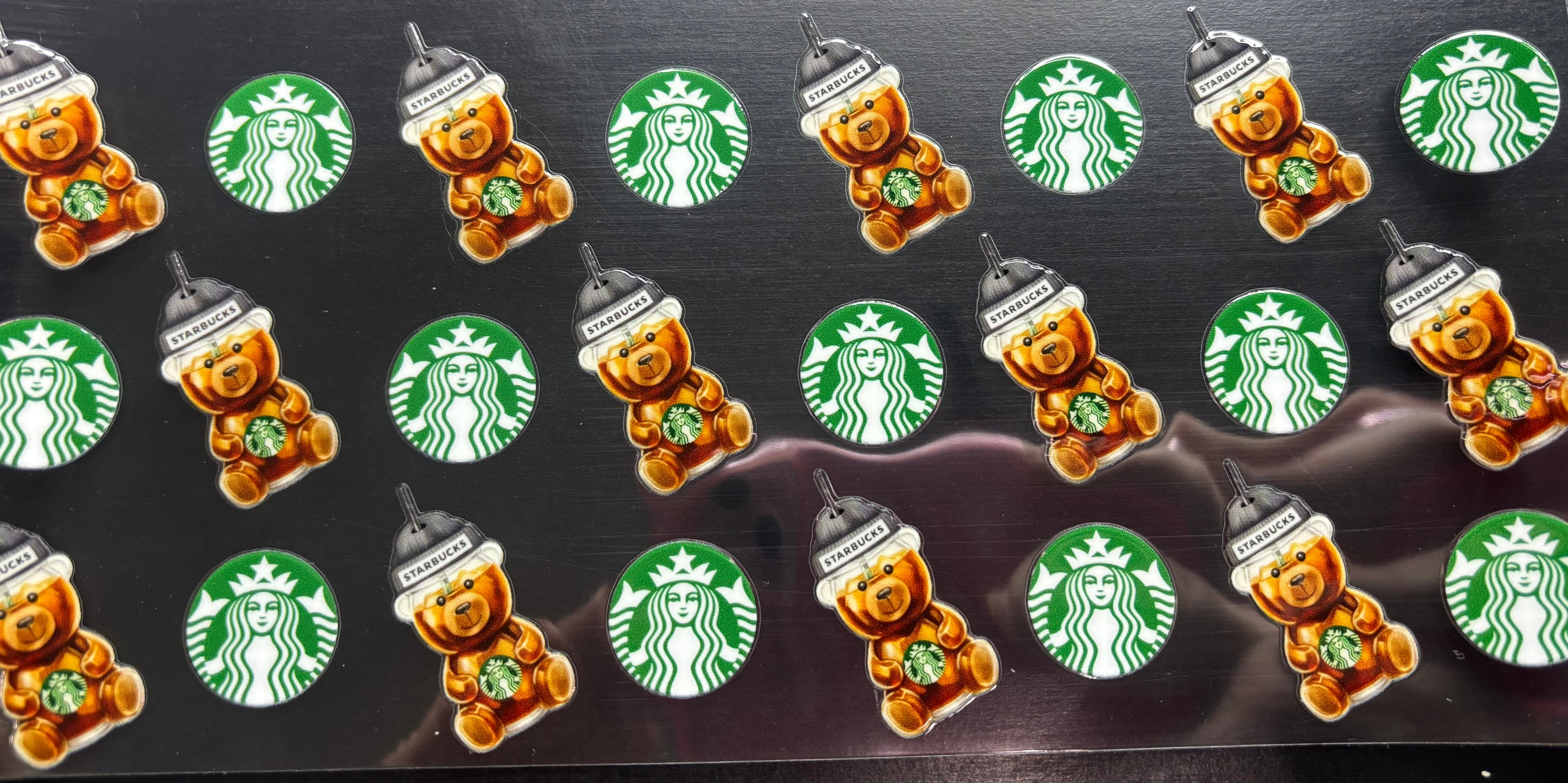 16 Oz Green Starbucks bears Cup Wrap