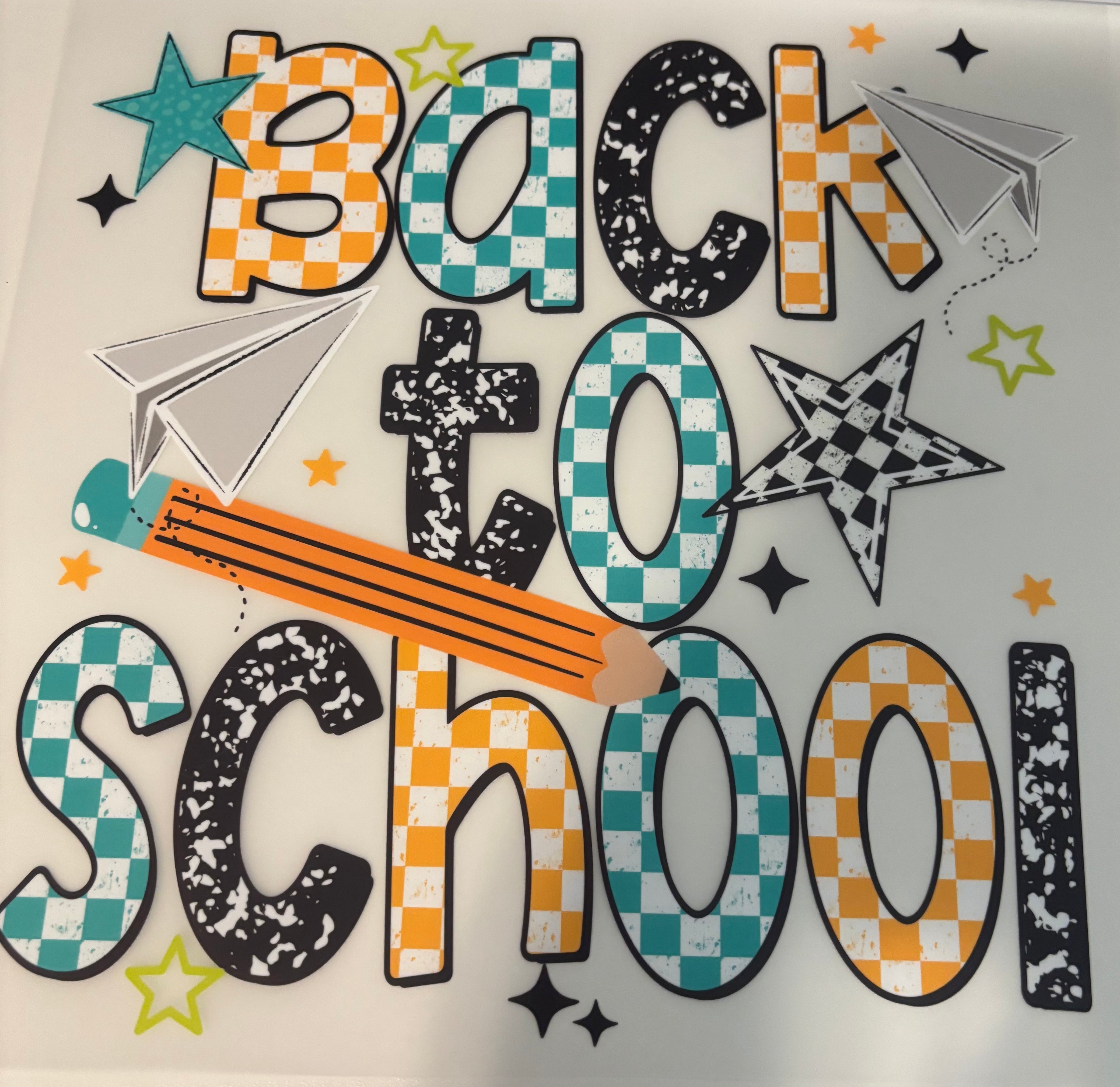 Blue and yellow Back to school Tee Design