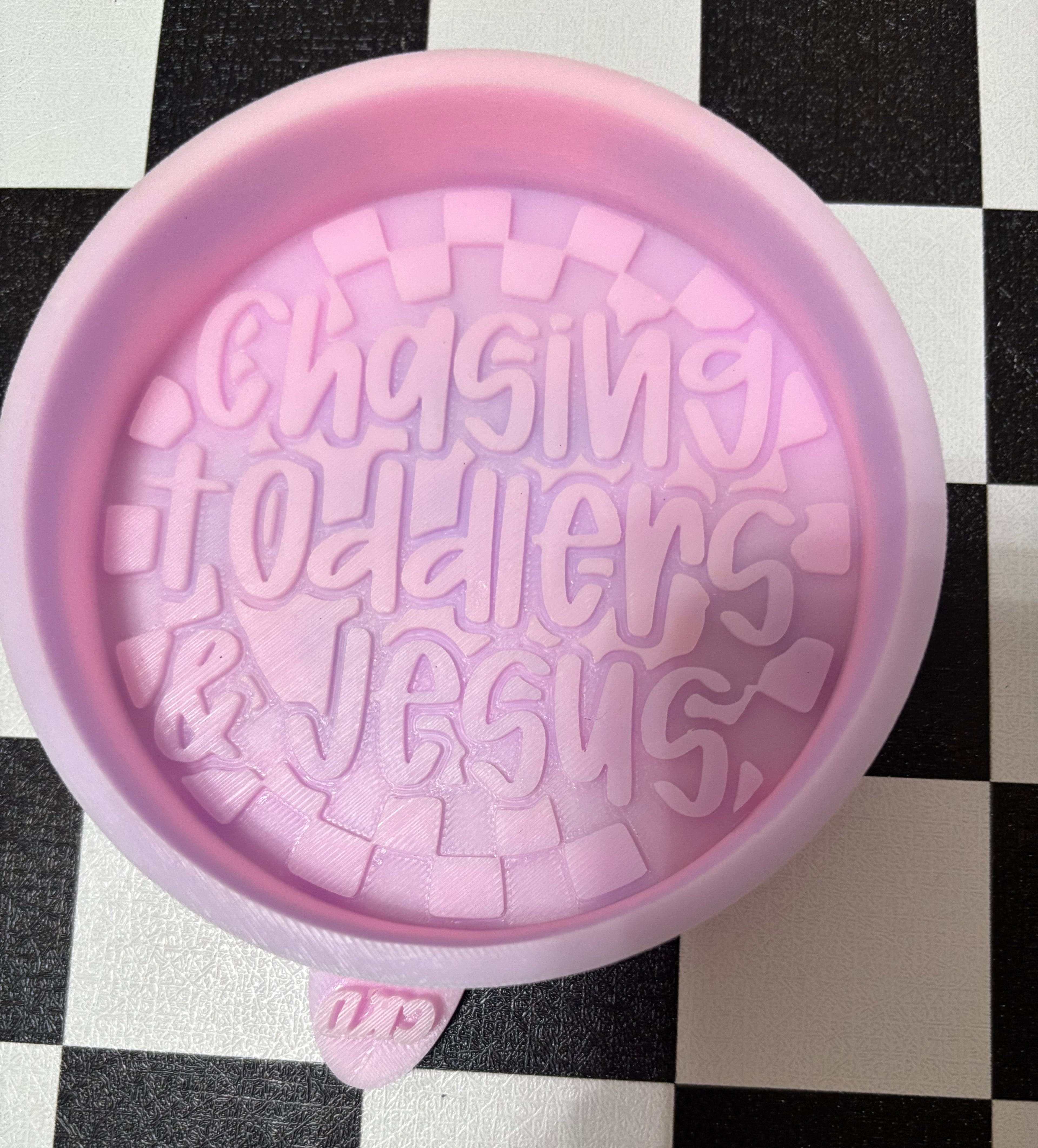 Custom Chasing Toddlers & Jesus Freshie Mold